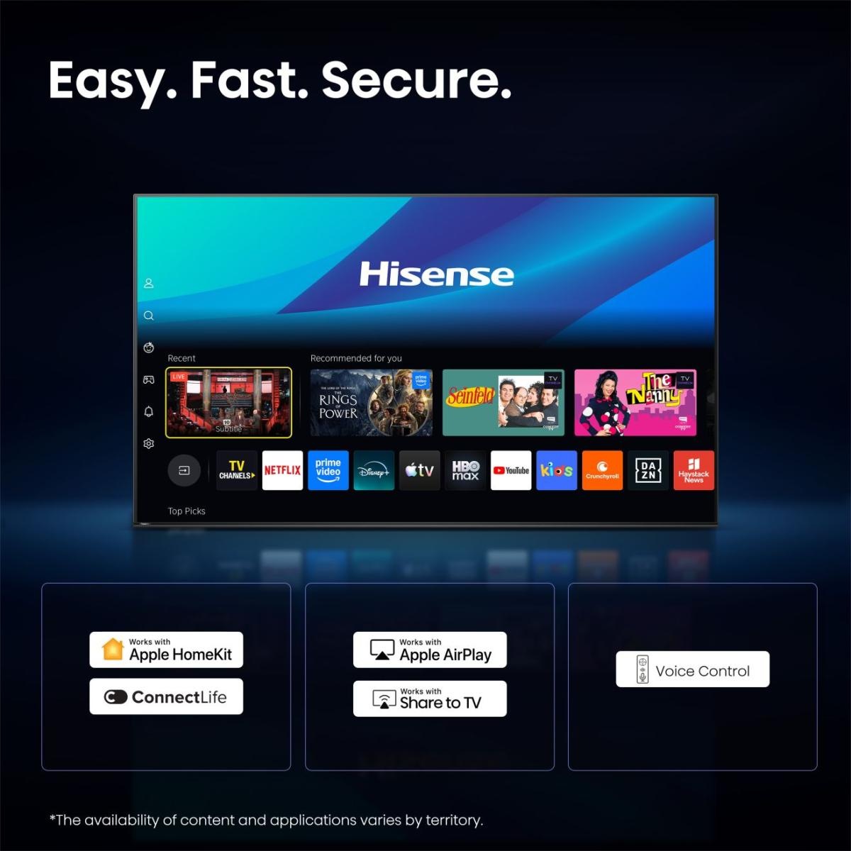 Hisense QLED-Fernseher »43E7S PRO« 108 cm/43 ″ Smart-TV