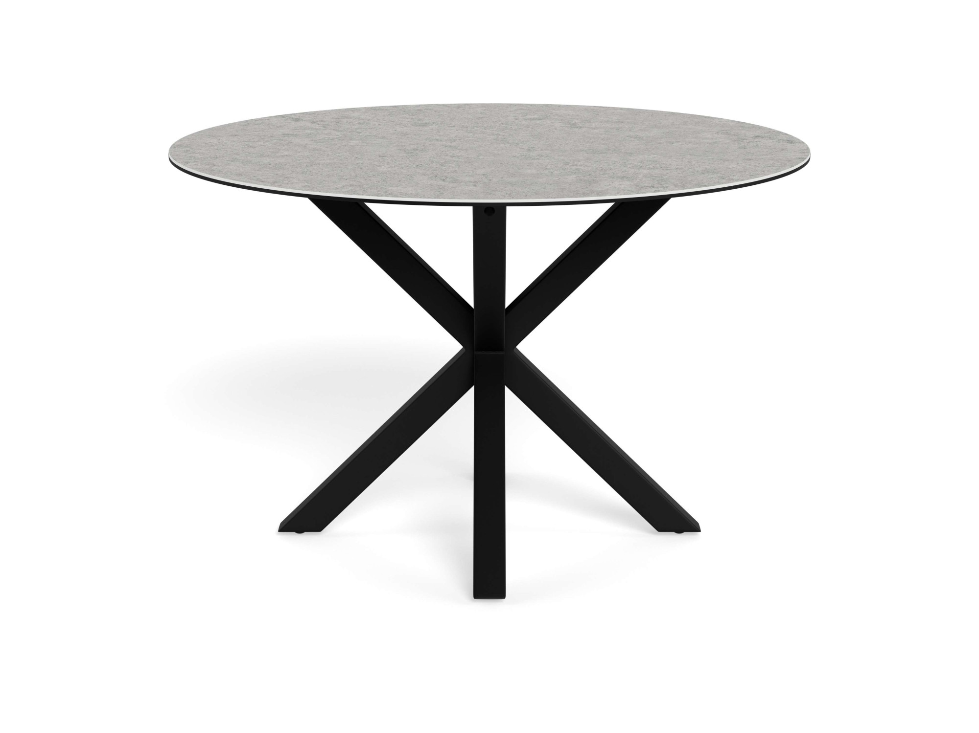 ACTONA GROUP Esstisch »Heaven, runde Tischplatte aus Keramik o. Glas & belastbar bis 100 kg« Esstisch, OTTOs Choice,  Tischplatte aus rauer Keramik, stahl gestell, Rund, 119x75,5