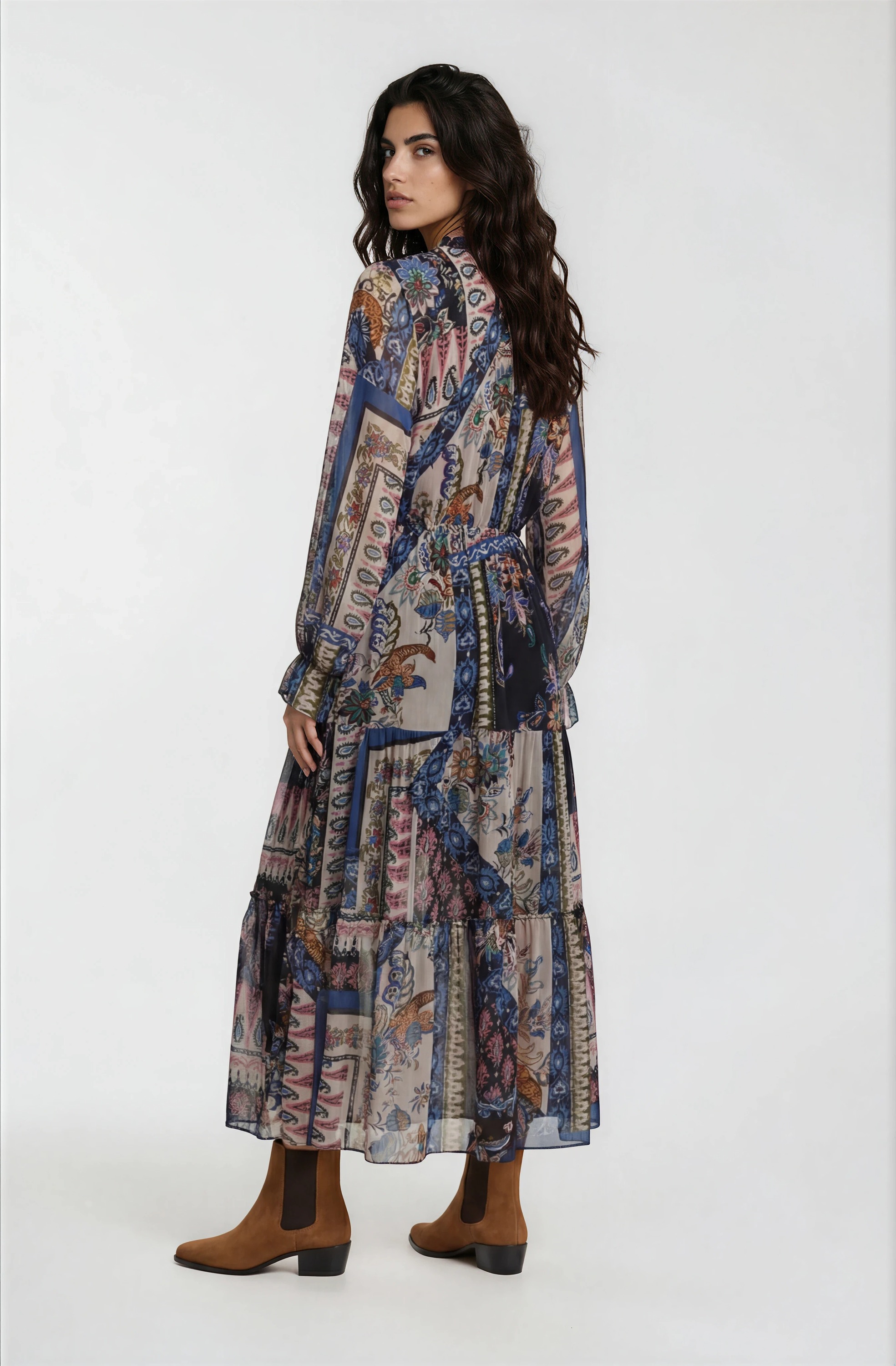 Milano Italy Sommerkleid Ohne Taschen mit Taillengummizug