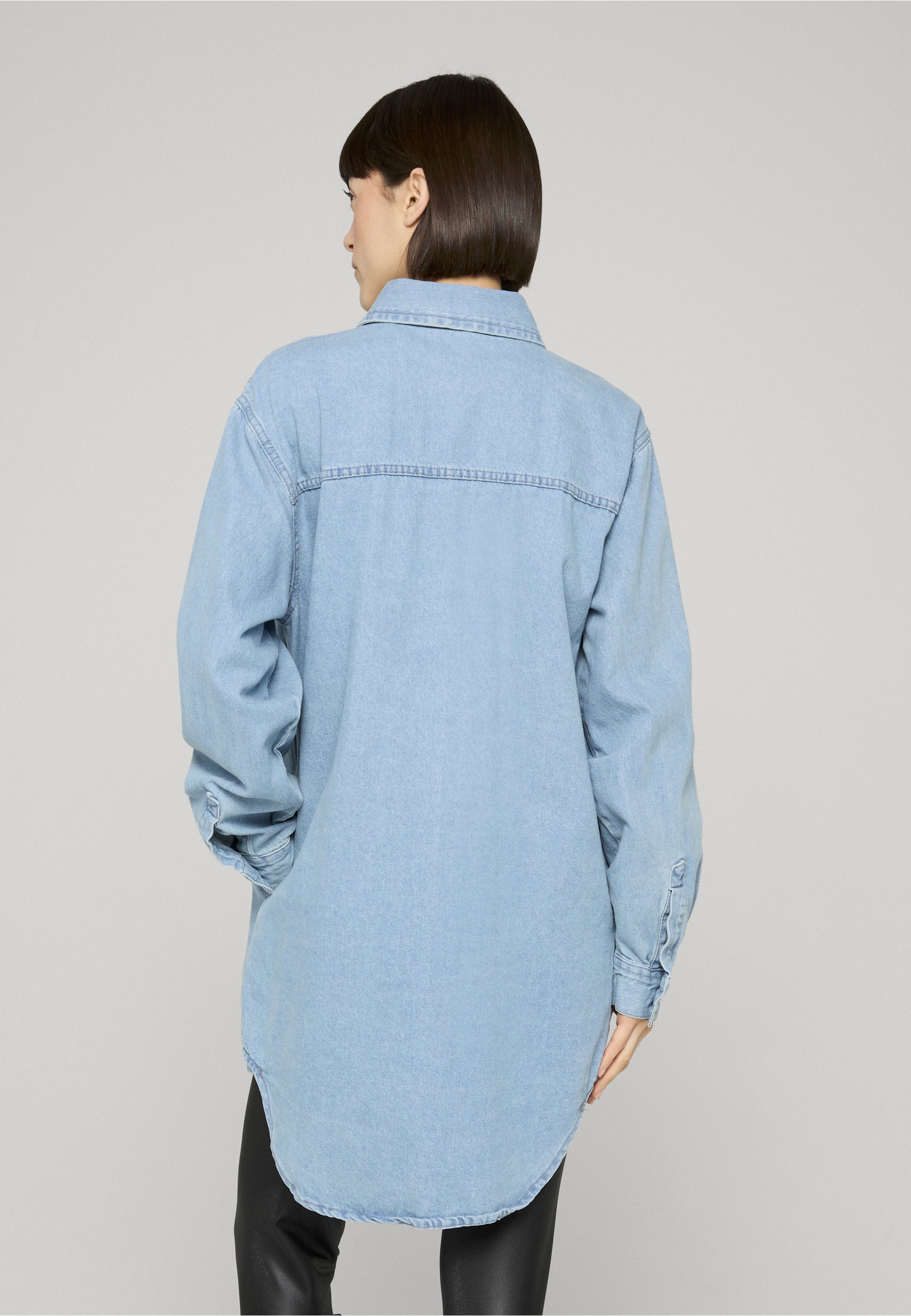 URBAN CLASSICS A-Linien-Kleid »Urban Classics Ladies Oversized Denim Shirt Dress« 1 tlg.