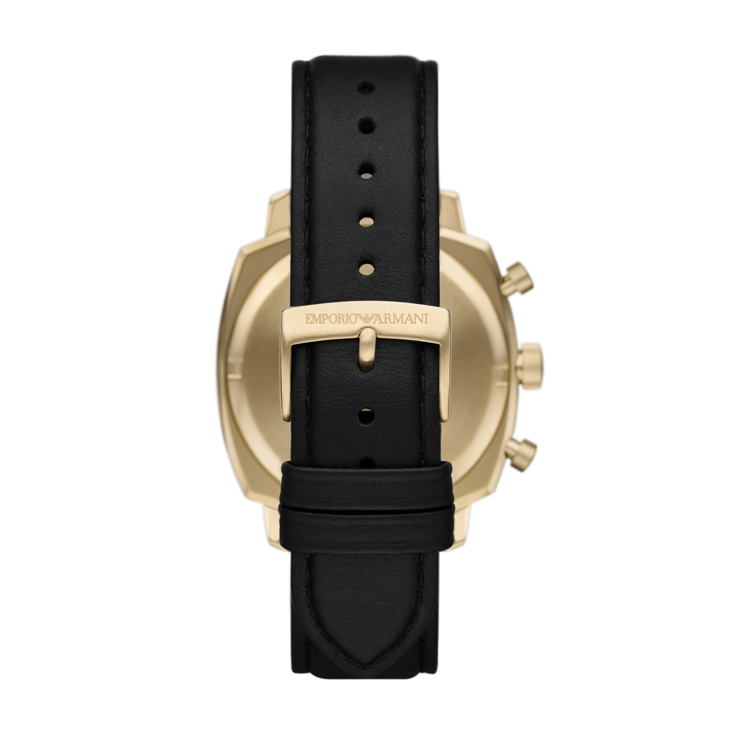 Emporio Armani Chronograph, Quarzuhr, Armbanduhr, Herrenuhr, Lederarmband, analog, Tag