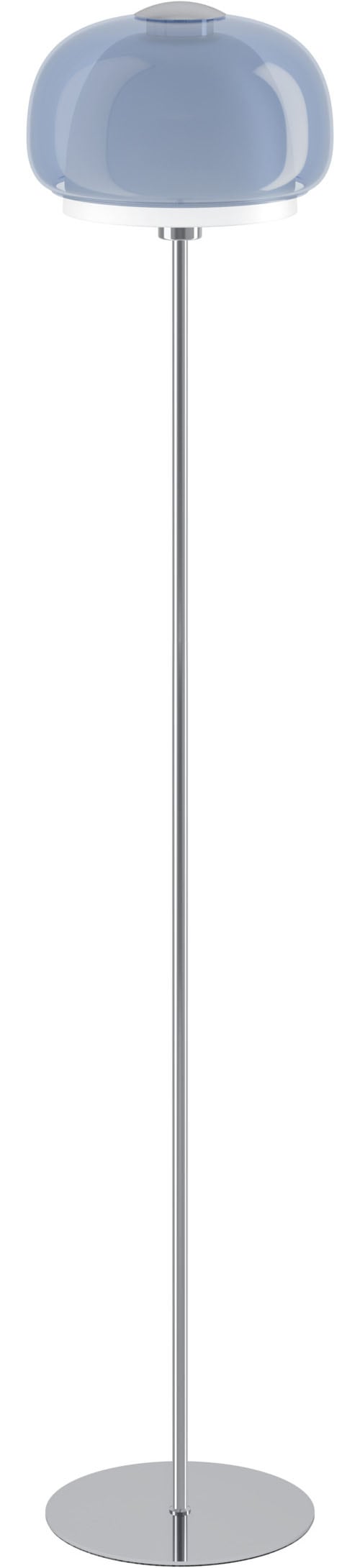 EGLO LED Stehlampe »BELOMONTEJO« E27 1 Stk. mit Schalter chrom, Glas, Höhe 157,5 cm, Ø 30 cm