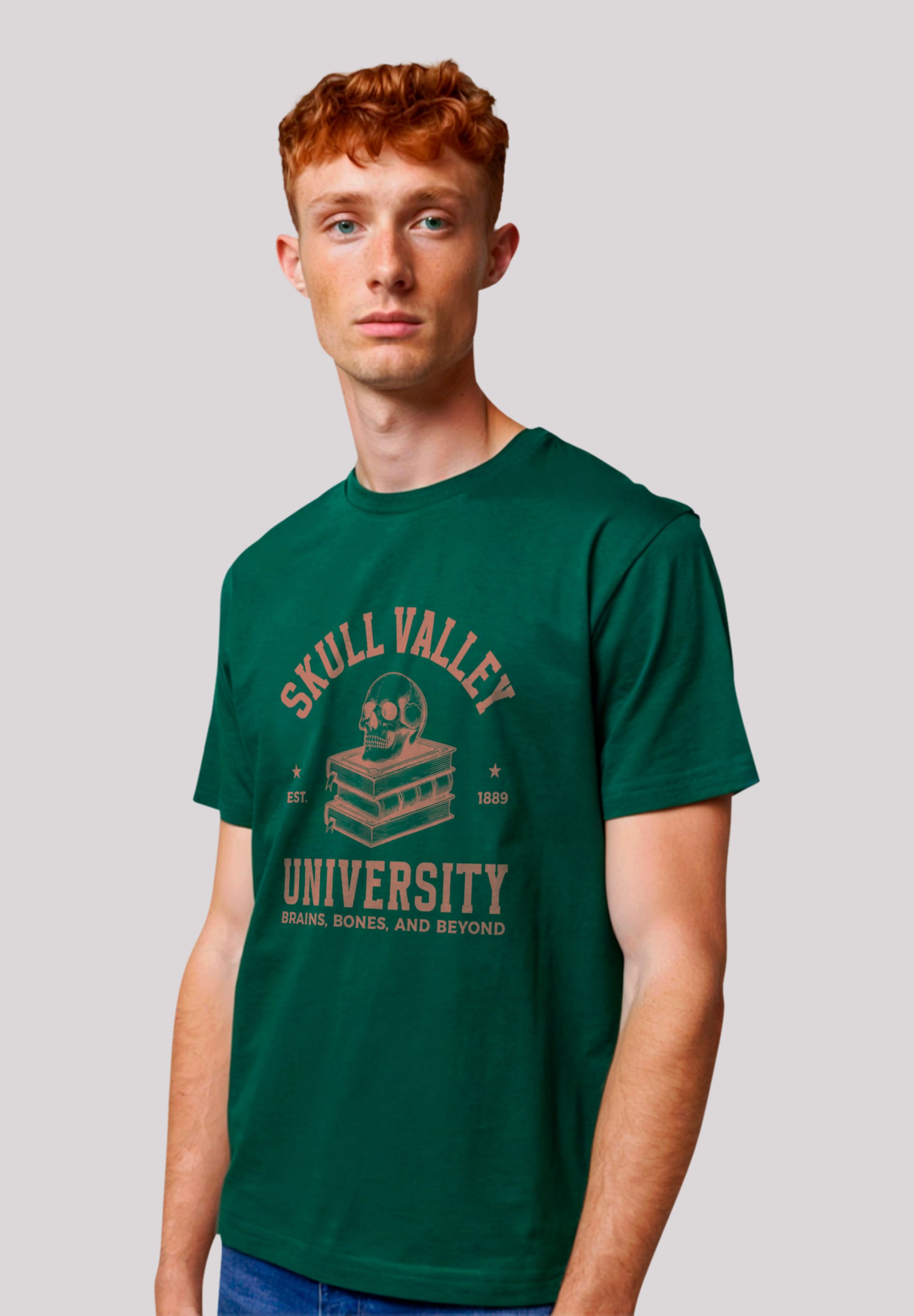 F4NT4STIC T-Shirt "Halloween University skull valley", Premium Qualität, Un günstig online kaufen