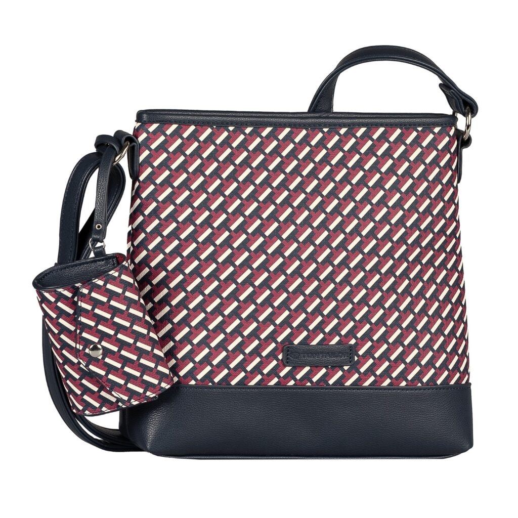 TOM TAILOR Umhängetasche "Xenia" mit raffiniert geometrischen "T" Print des günstig online kaufen