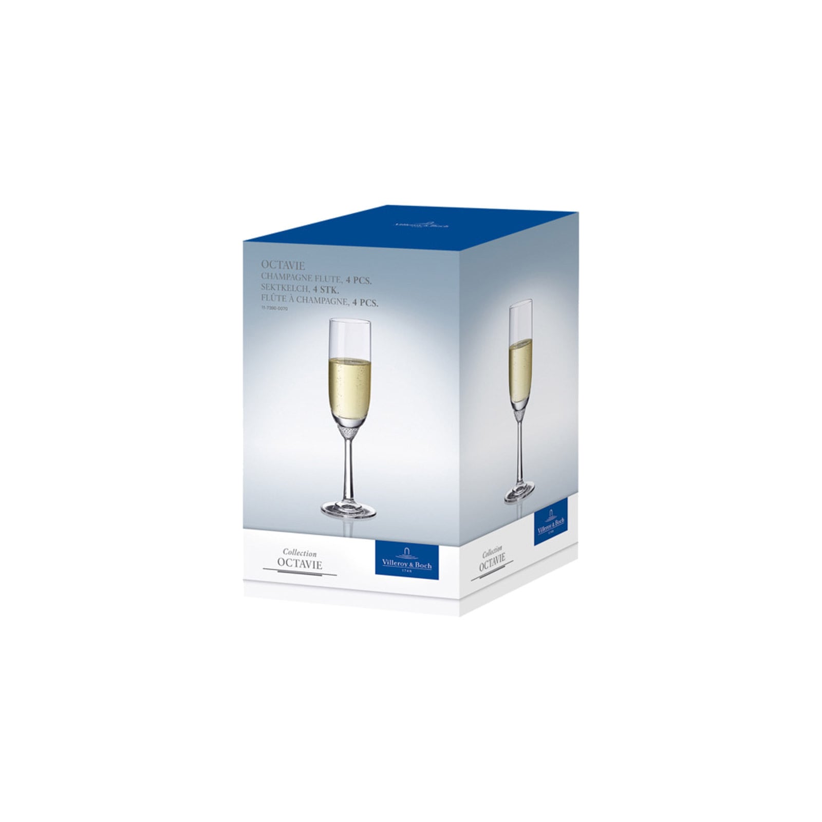 Villeroy & Boch Champagnerglas »Champagnergläser Octavie 160 ml 4er Set transparent«