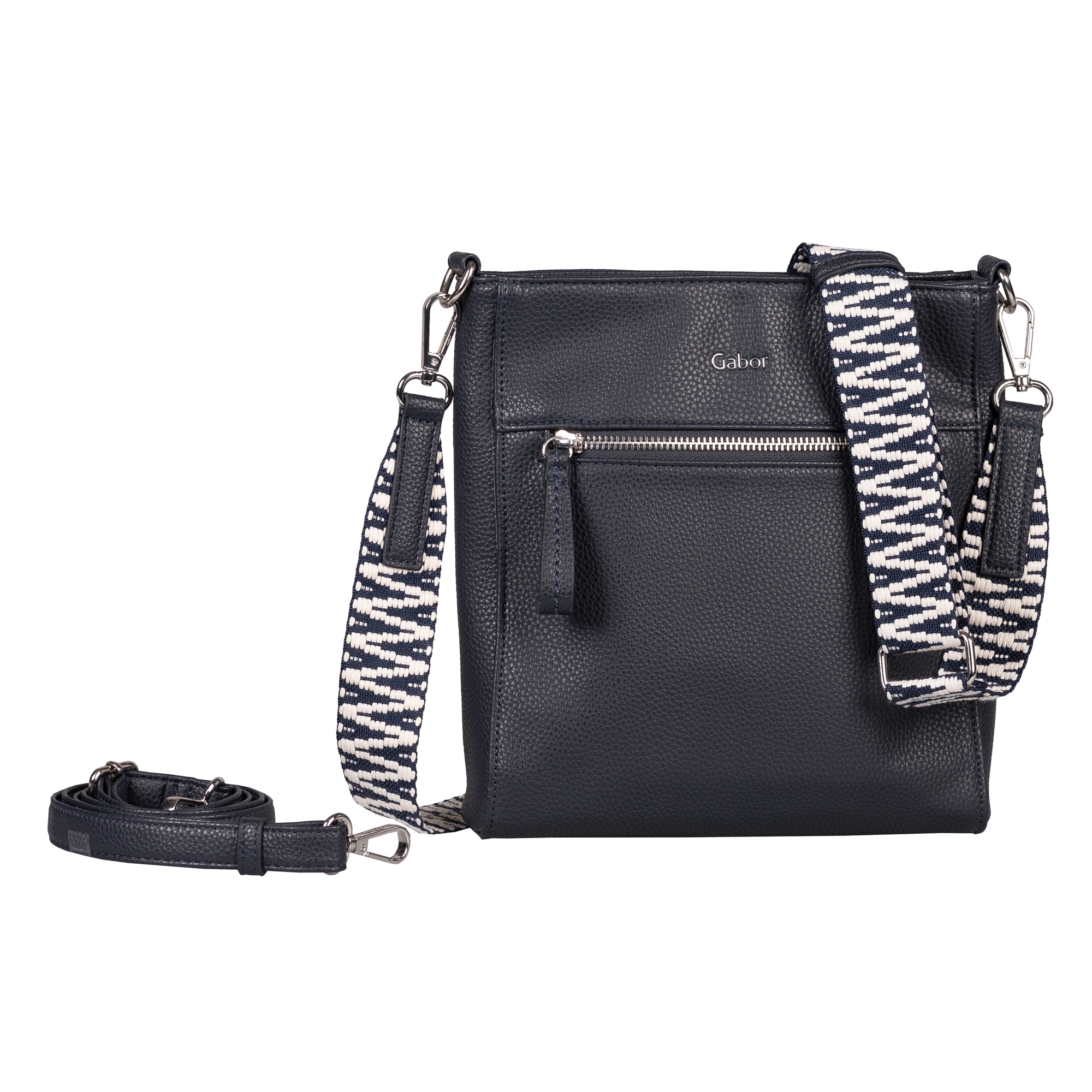 Gabor "Silena" Damen Schultertasche mit hochwertig, gewebtem Gurtband