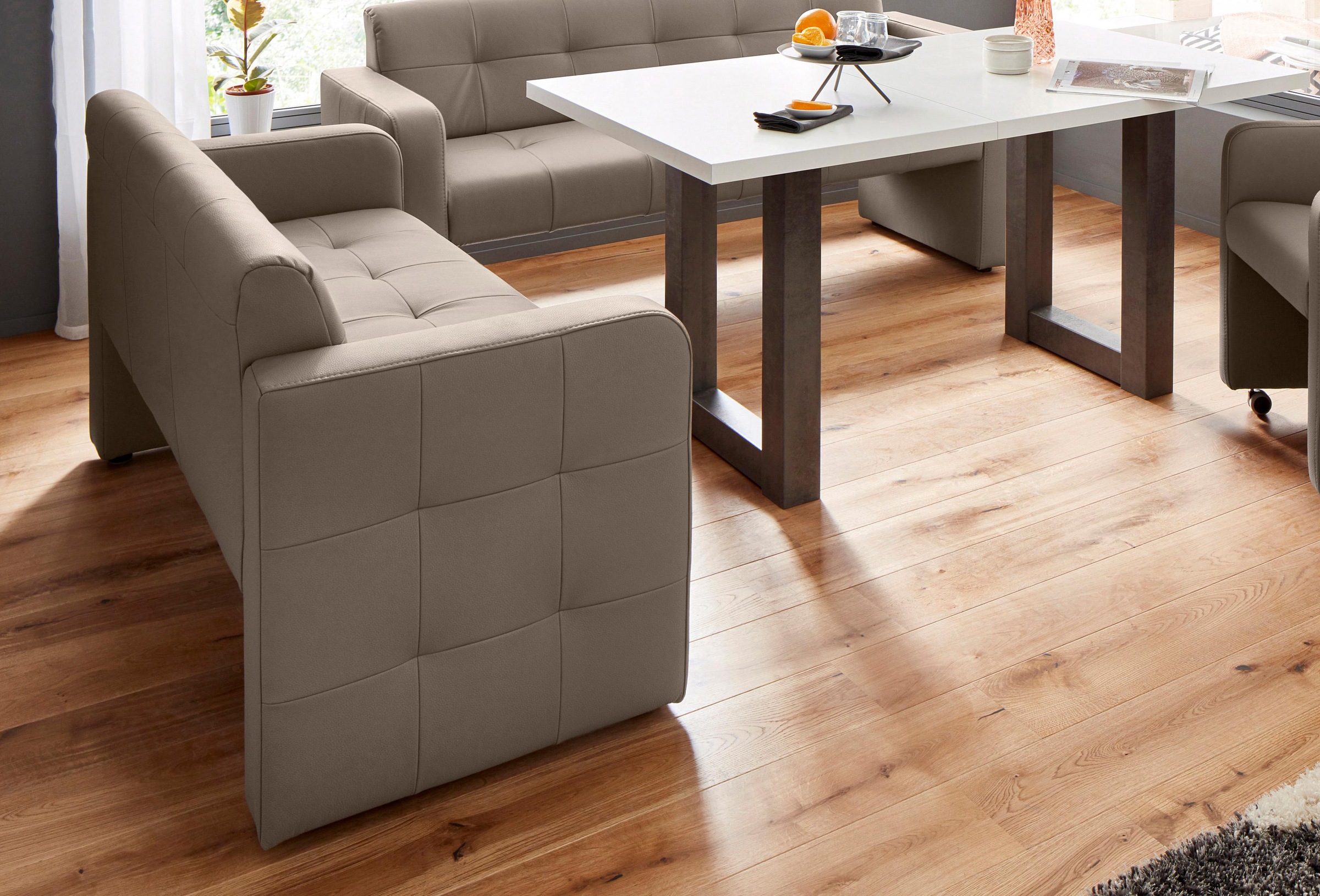 exxpo - sofa fashion Polsterbank »Barista Küchensofa, Sitzhöhe 49cm, kompakte Stellmaße«, Frei im Raum stellbar