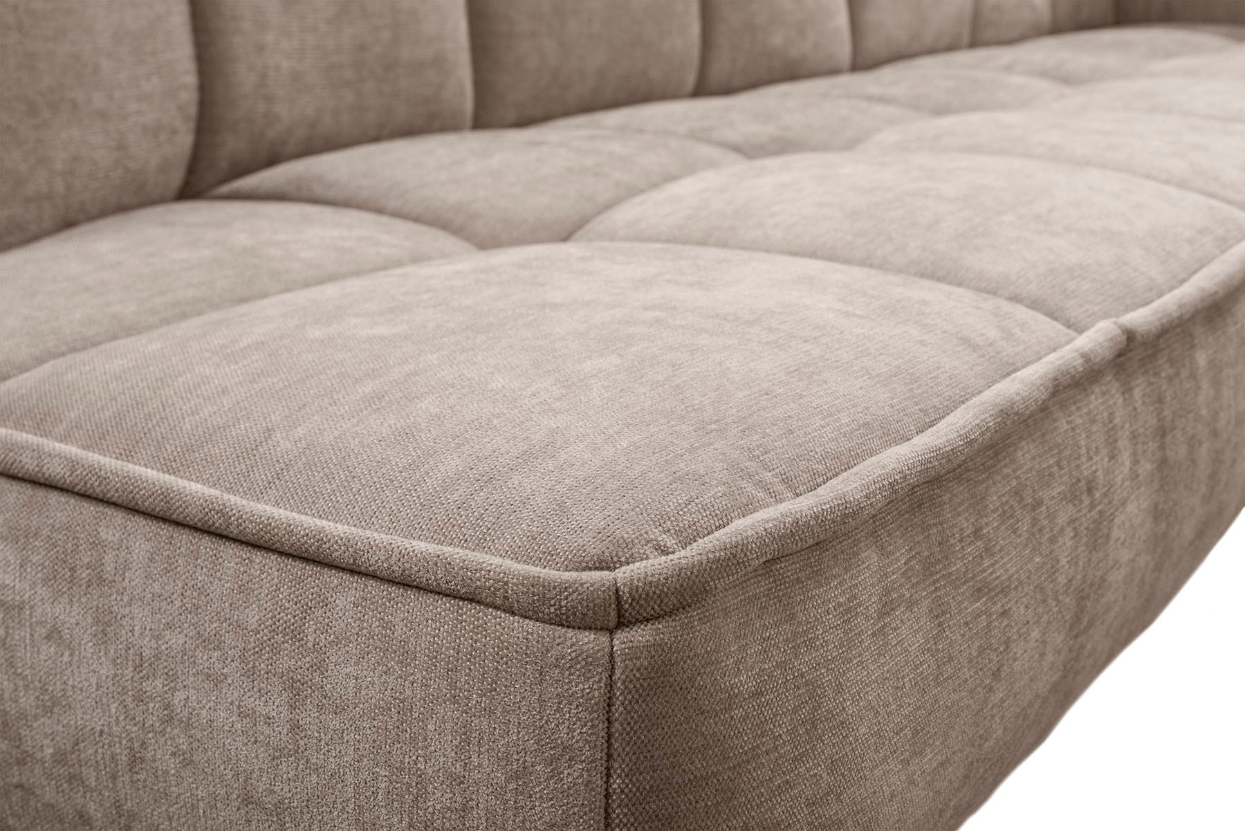 exxpo - sofa fashion Eckbank »Latte« moderne Sitz- und Rückensteppung, bequem und elegant, hoher Holzfuß