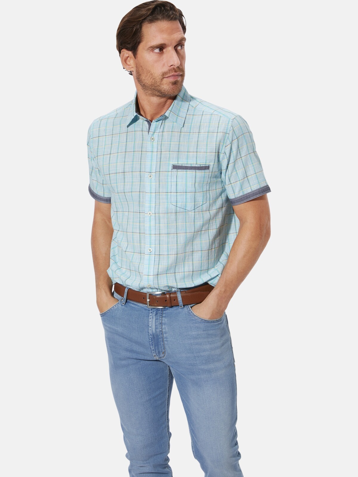 Babista Kurzarmhemd "Kurzarmhemd GIDONA" 1 Stk. mit kontrastfarbenen Akzent günstig online kaufen