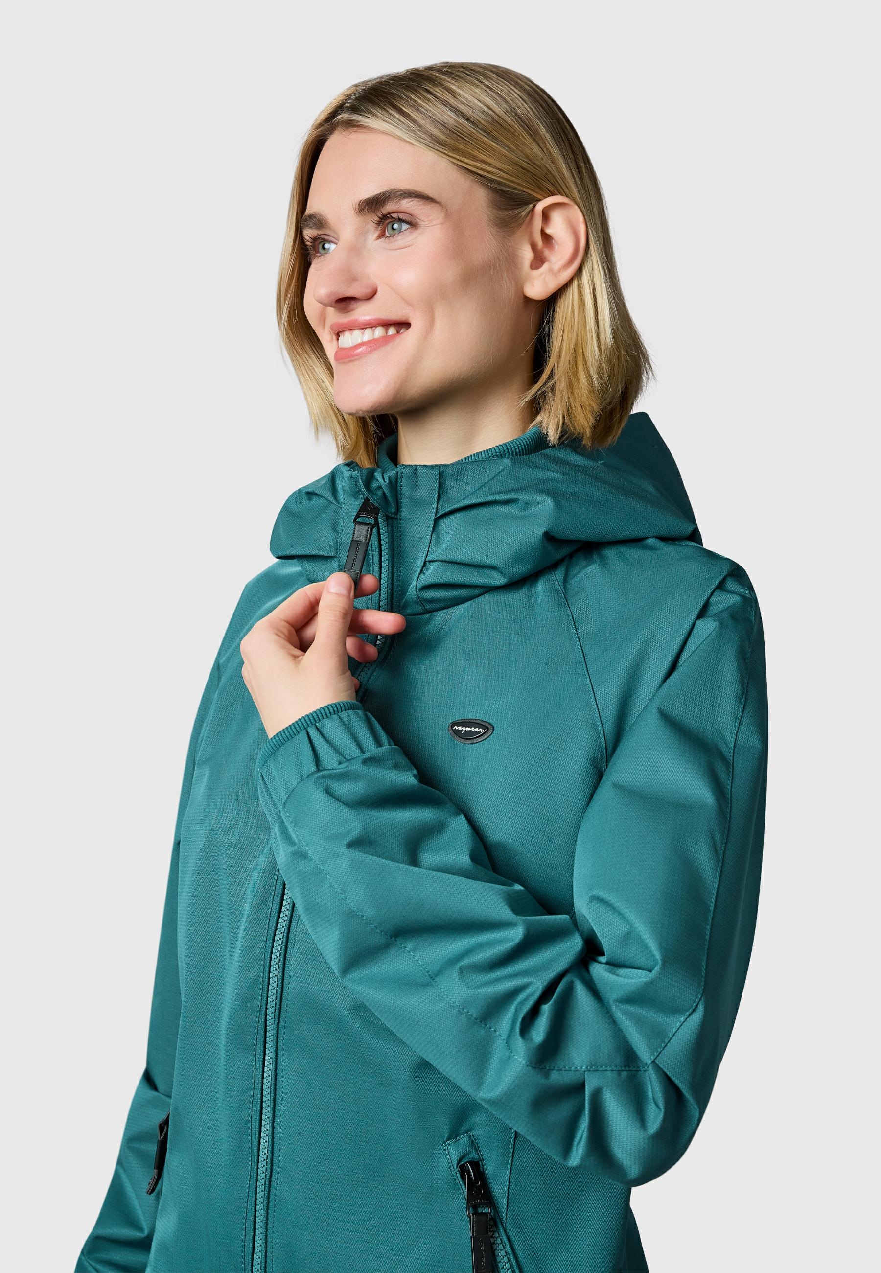 Ragwear Outdoorjacke »Dizzie Tech« mit Kapuze Wasserdichte Damen Übergangsjacke mit großer Kapuze