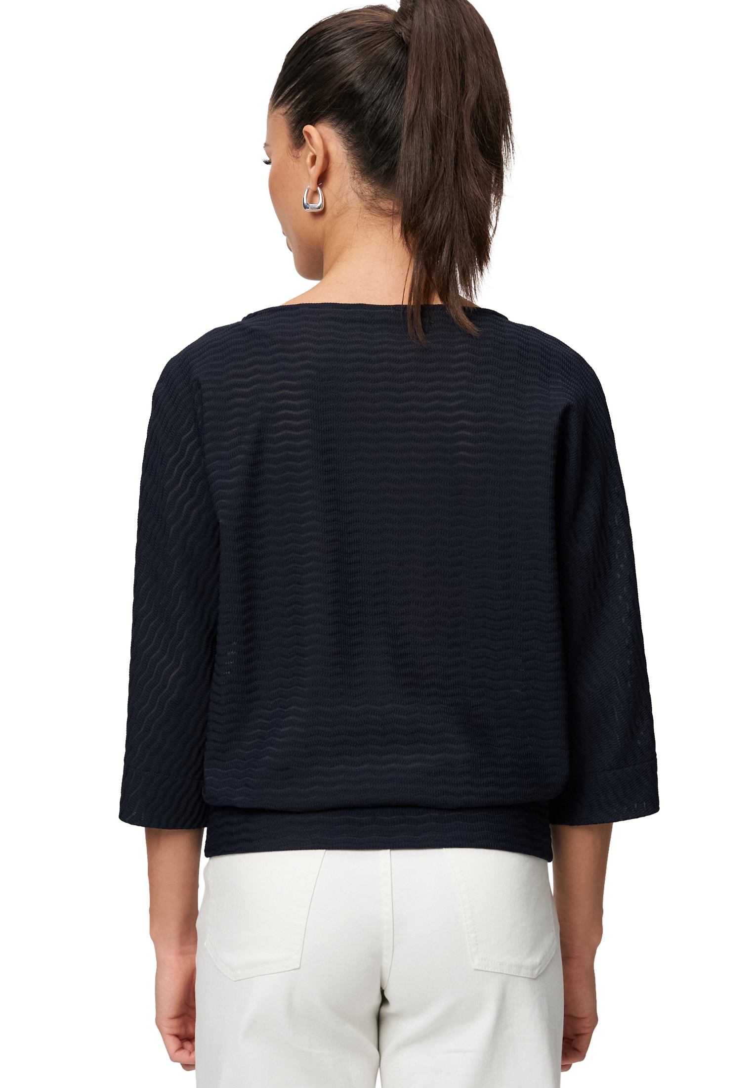 Zero Sweatshirt »zero Sweatshirt mit Strukturmuster«, strukturiert