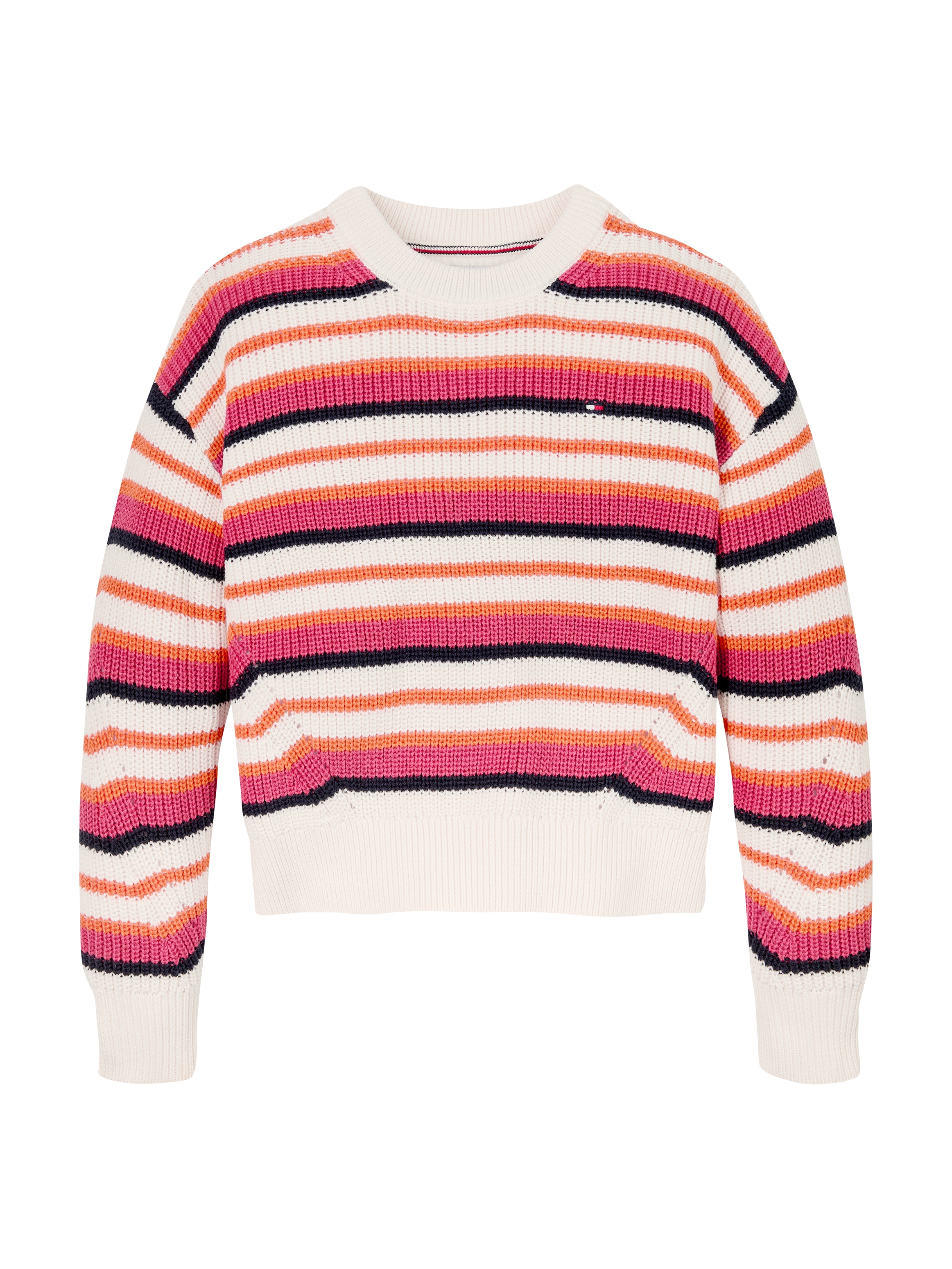 Tommy Hilfiger Strickpullover »ESSENTIAL STRIPE SWEATER«, mit bunten Streifen