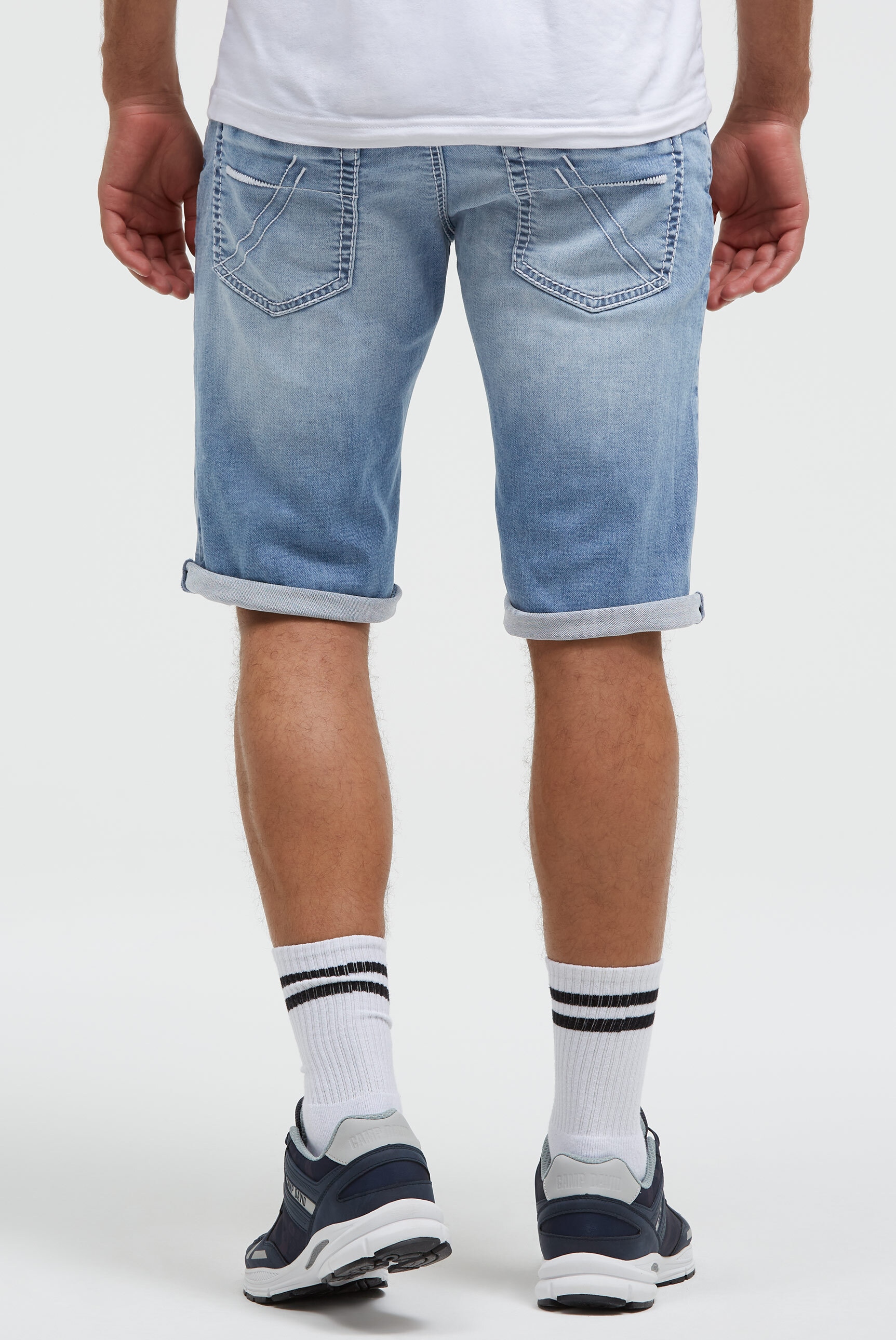 CAMP DAVID Jeansshorts mit Turn-Up Saum