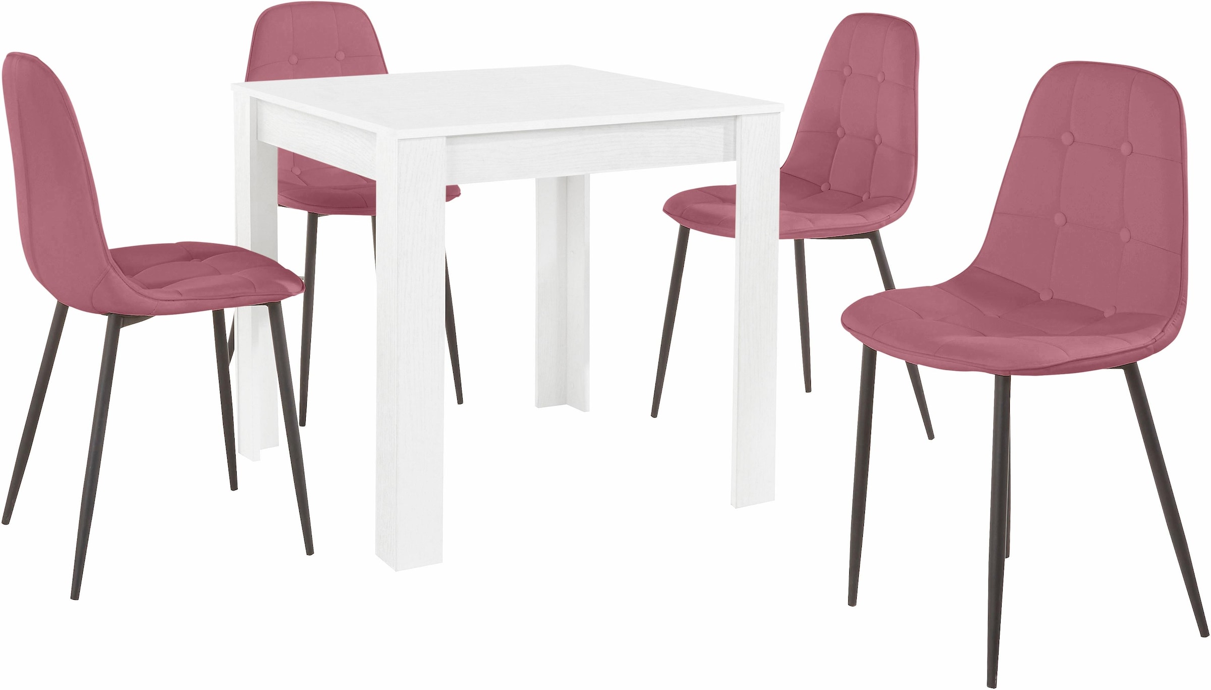 INOSIGN Essgruppe Set, 5 Stk. tlg. mit Esstisch 80 cm breit