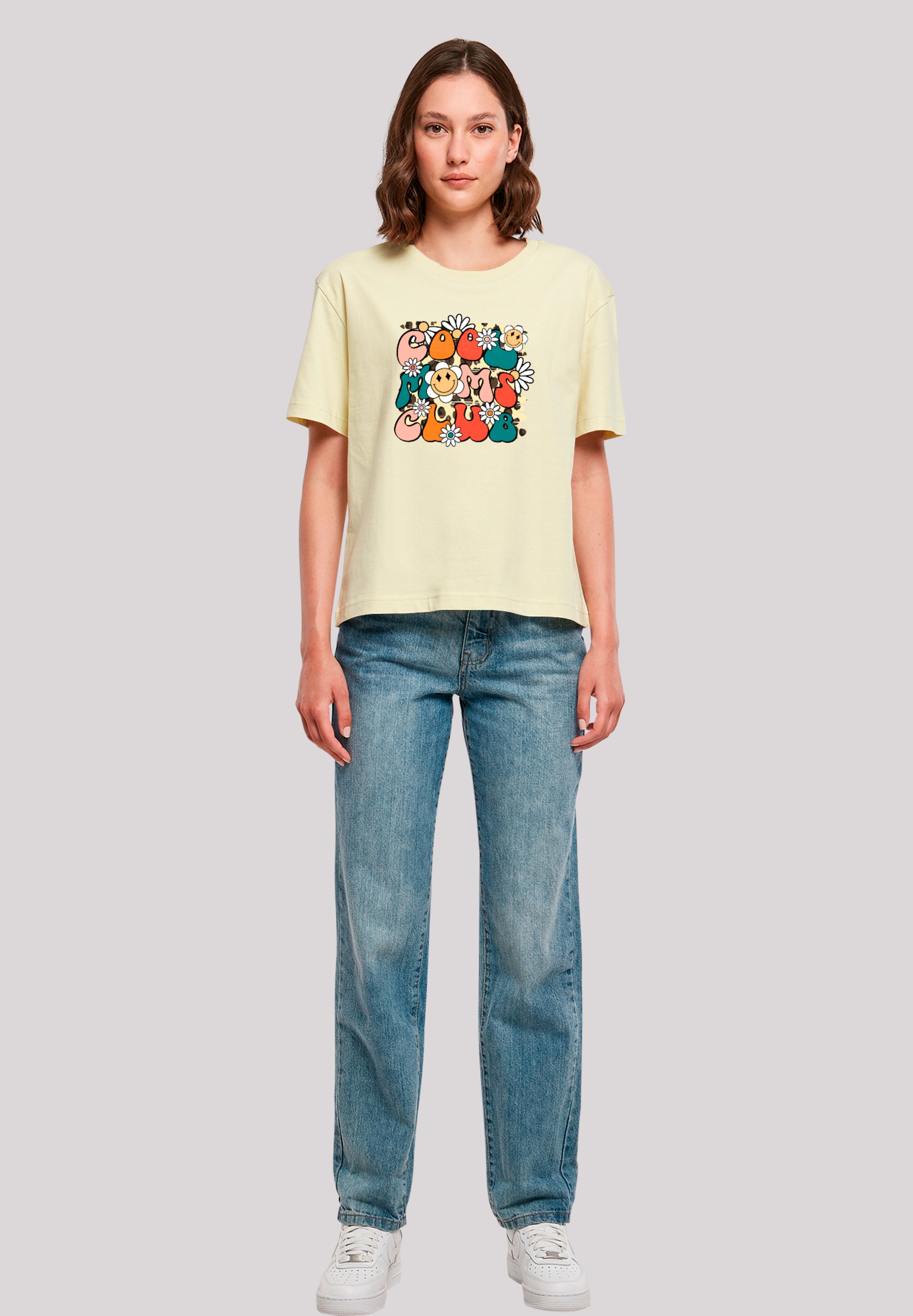 F4NT4STIC T-Shirt »Muttertag Cool Moms Club Retro Blumen«, Premium Qualität