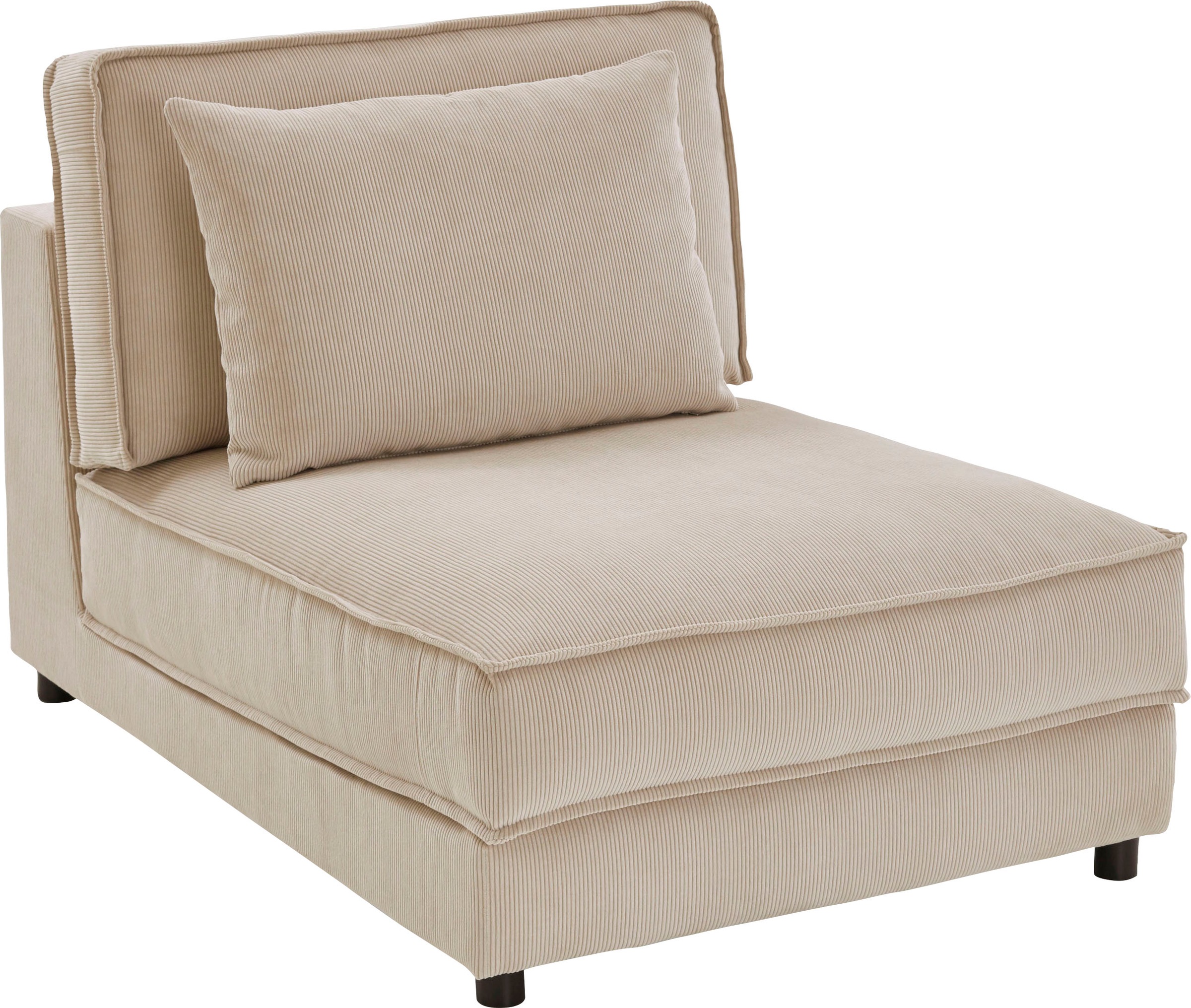OTTO home XXL-Sessel "Valan" XXL-Sitzfläche, mit Cord-Bezug, frei stellbar, mit Wellenunterfederung
