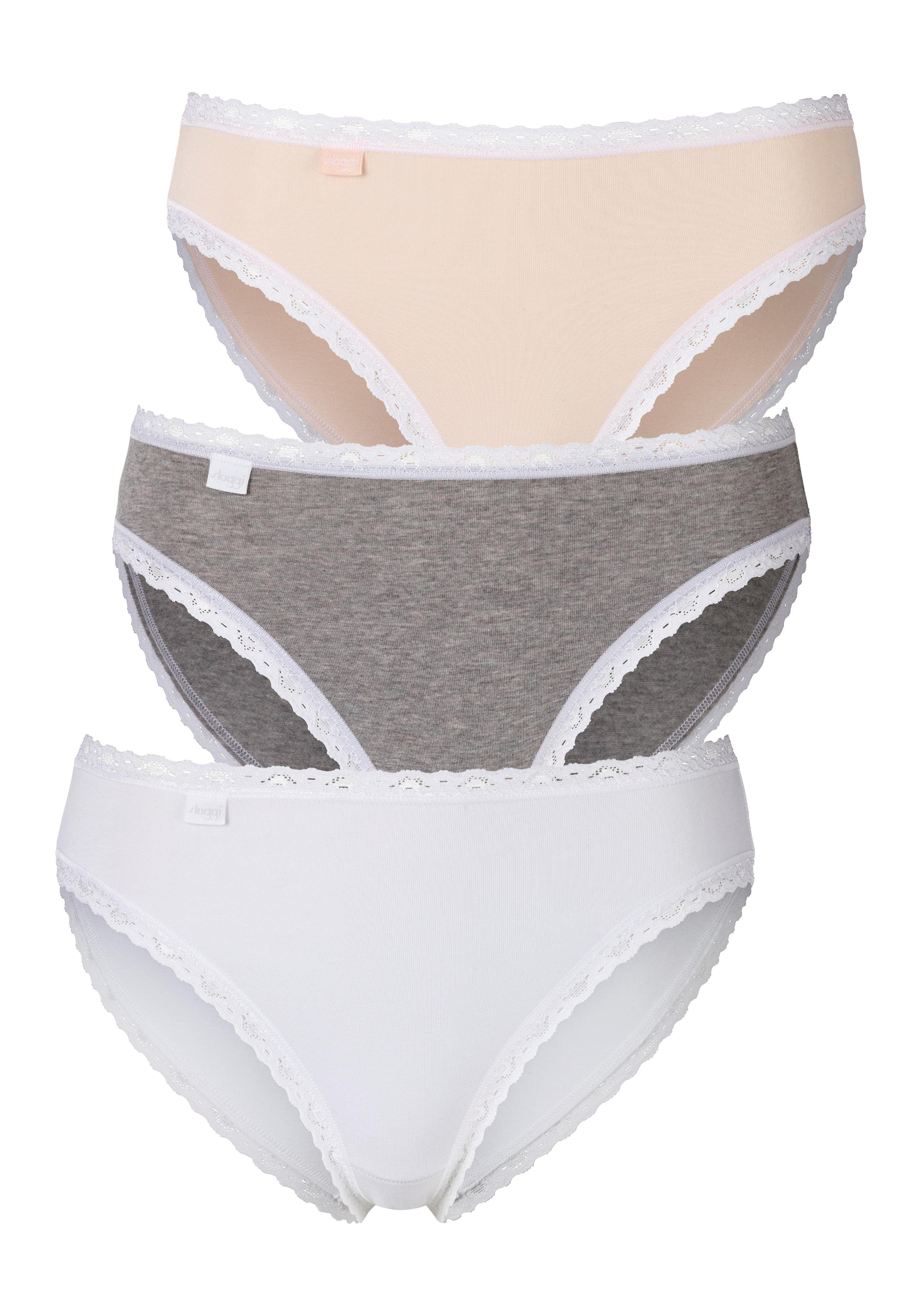 sloggi Slip "24/7 Weekend Tai C3P", (3er Pack), mit flachen Spitzen-Kanten günstig online kaufen