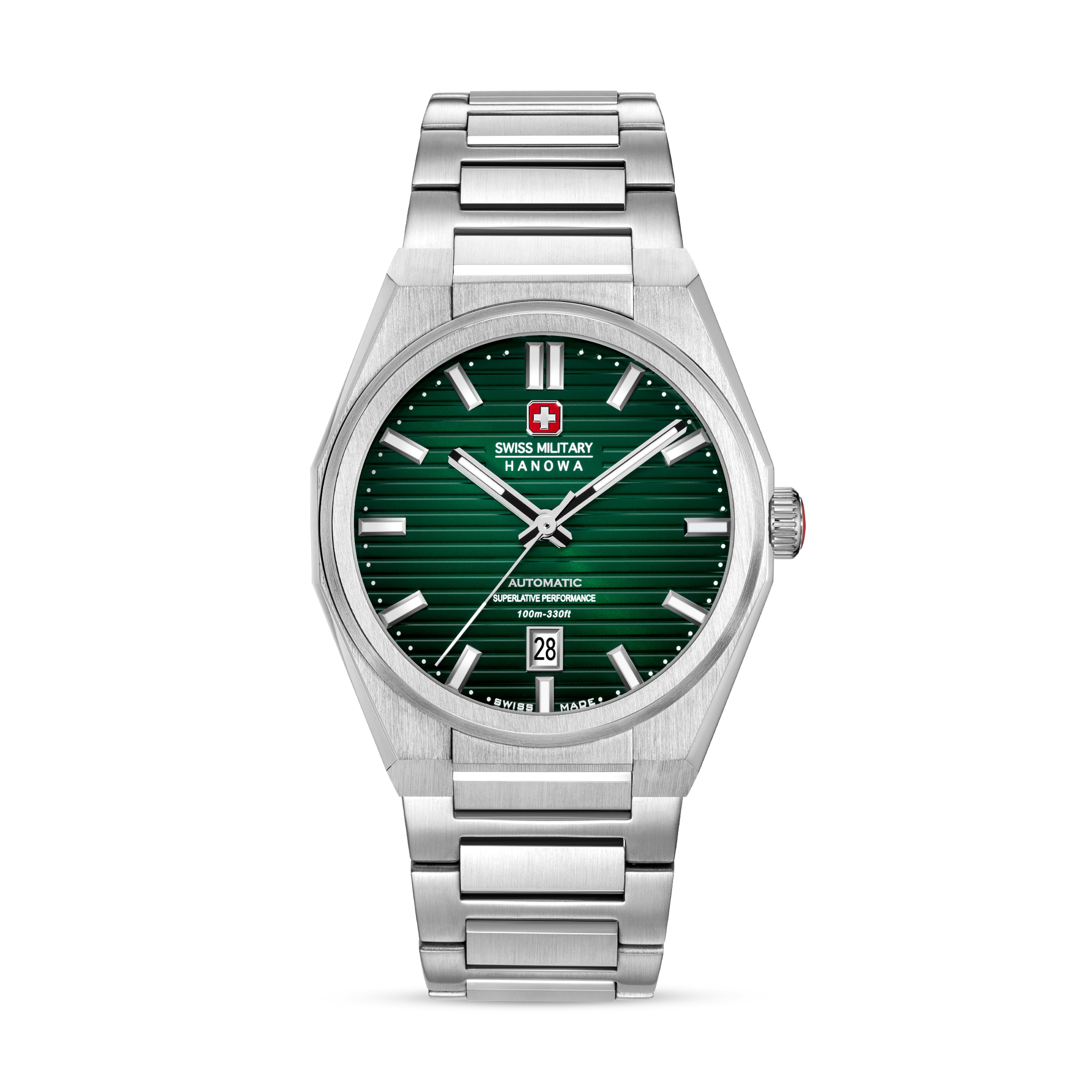 Swiss Military Hanowa Automatikuhr »Avalanche« Armbanduhr, Herrenuhr, Swiss Made, Mechanische Uhr, Edelstahlarmband