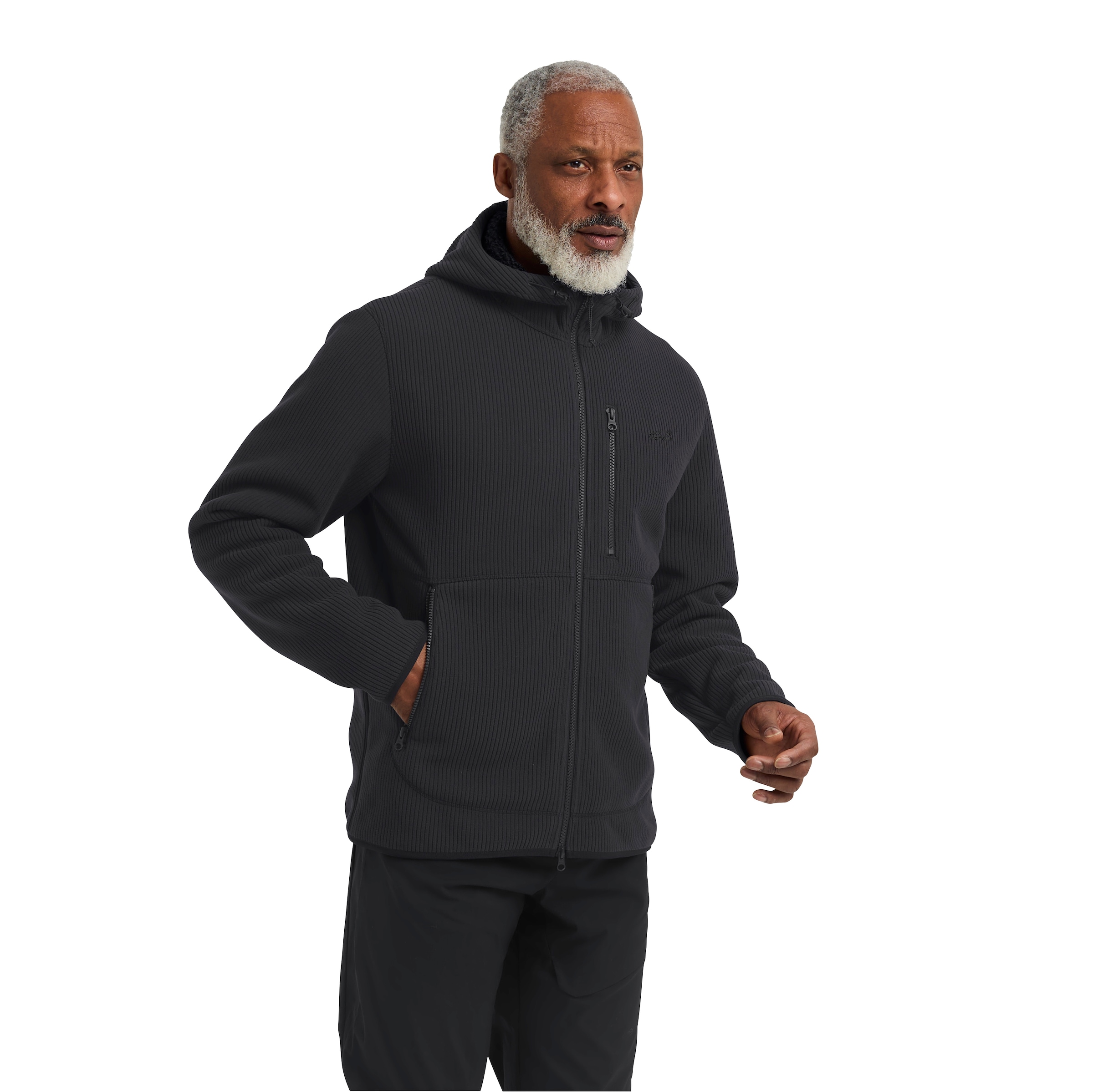 Jack Wolfskin Fleecejacke "LAKE RIDGE HOODED JKT M" mit Kapuze Windabweisen günstig online kaufen