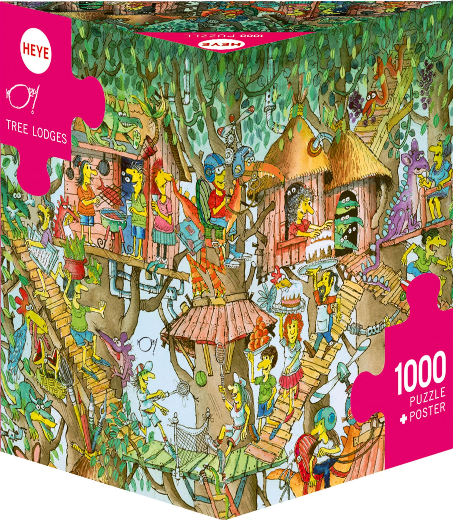 Puzzle »Tree Lodges - Korky Paul«, Made in Europe