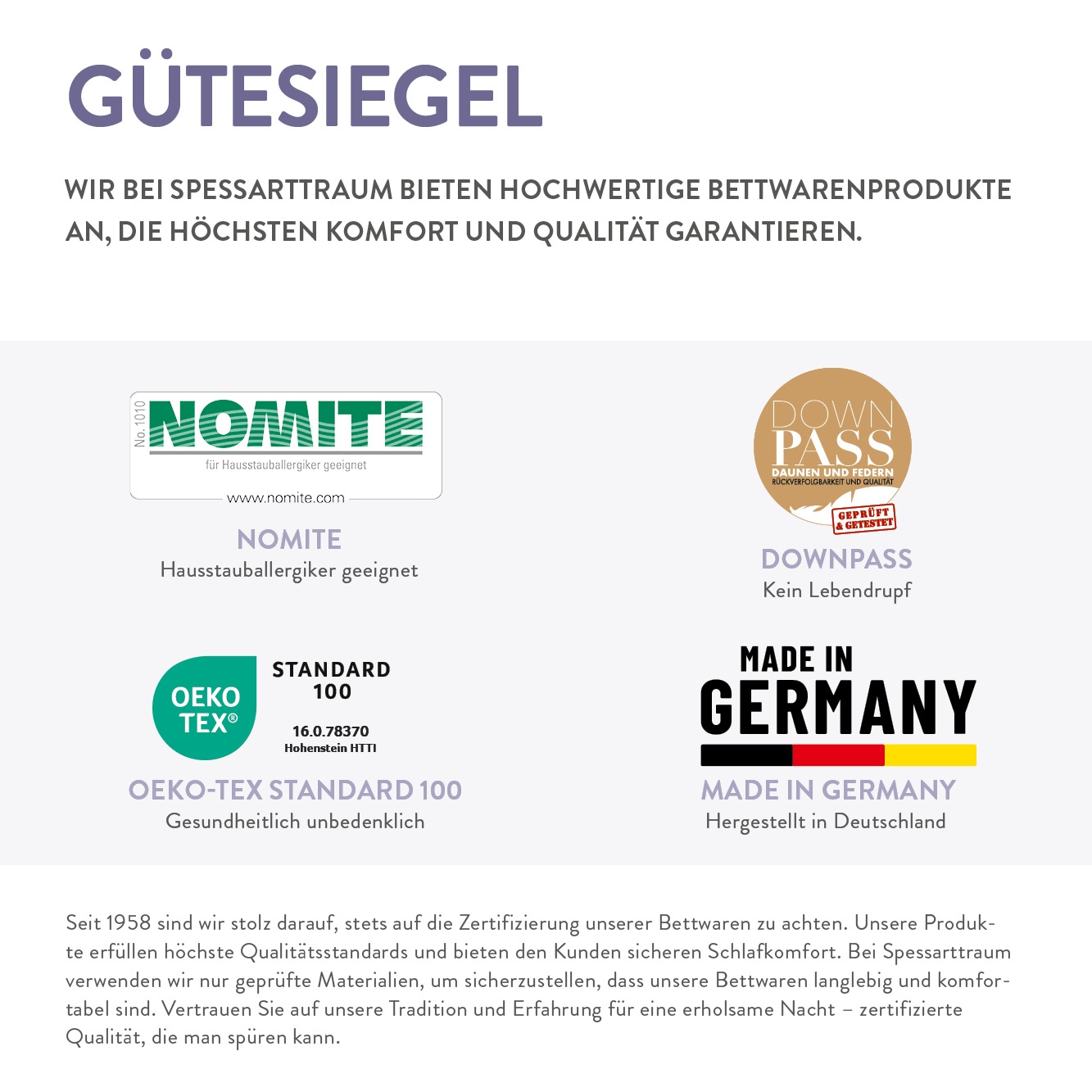 Schlafstil 3-Kammer-Kopfkissen »D600« 1 Stk. tlg. hergestellt in Deutschland, allergikerfreundlich