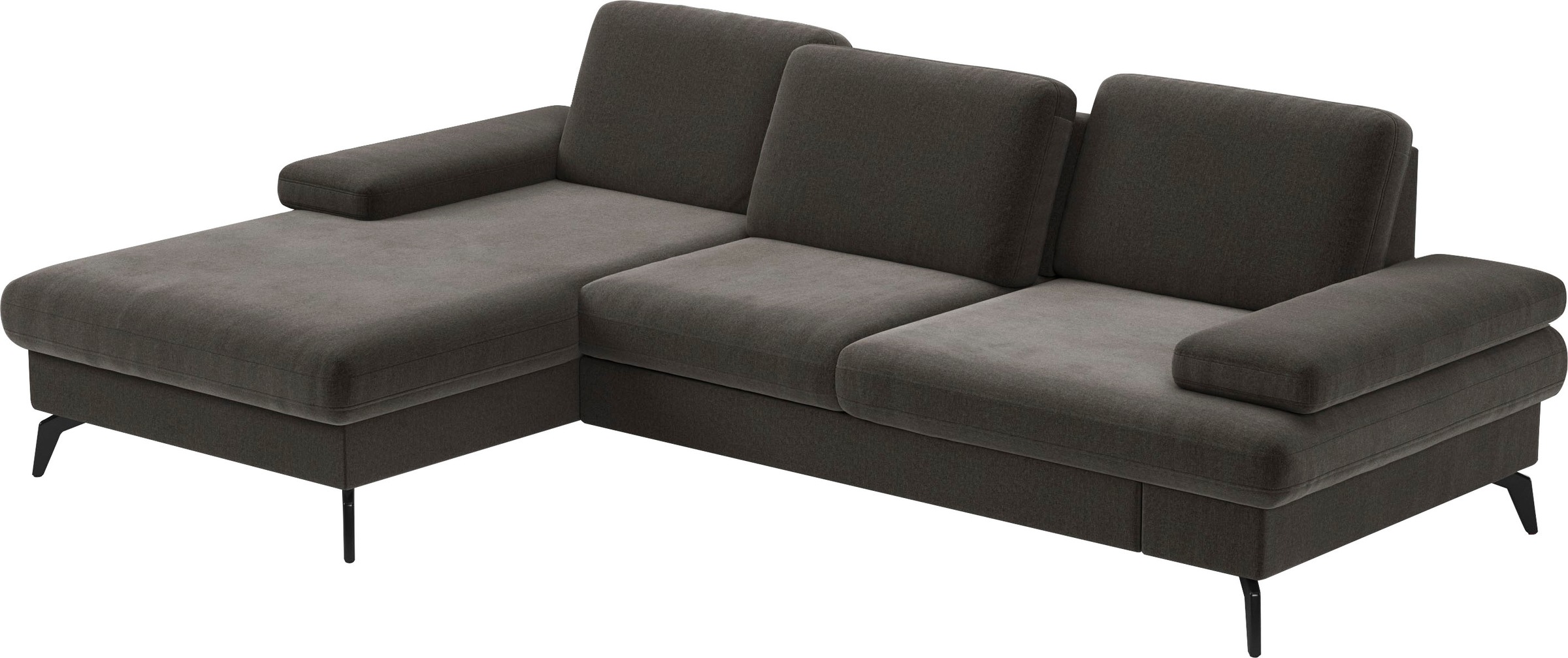 sit&more Ecksofa »Morris L-Form, inkl. Sitztiefenverstellung«, wahlweise mit Armteilverstellung, Bettfunktion & Bettkasten
