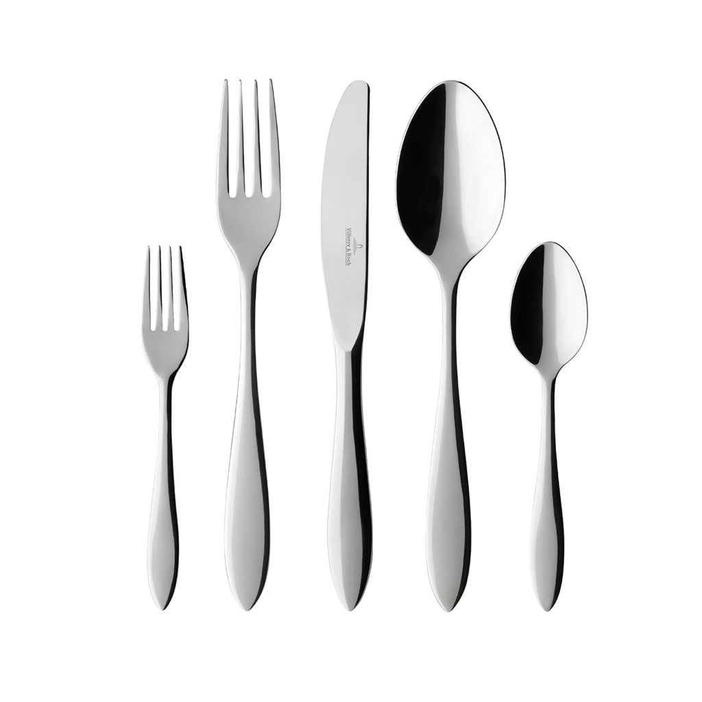 Villeroy & Boch Besteck-Set "Tafelbesteck Arthur 180er Set silber" Spülmaschinenfest