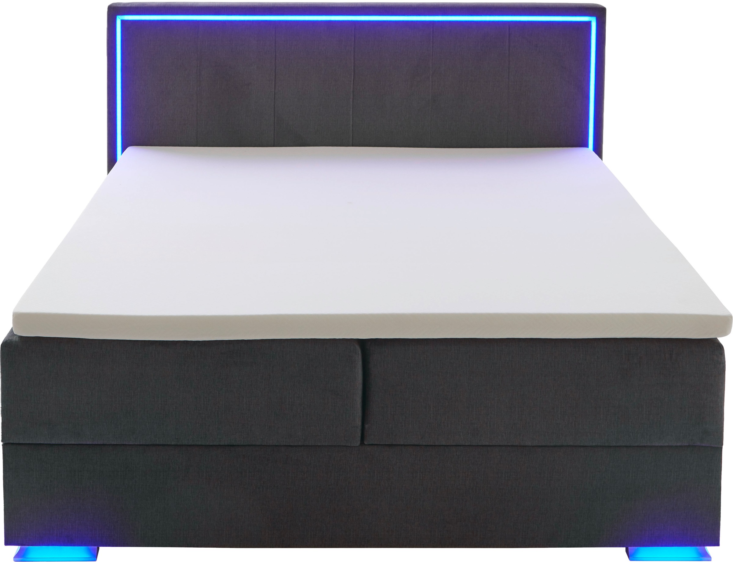 meise.möbel Boxspringbett »Colorado II«, inkl. LED-Beleuchtung & Topper