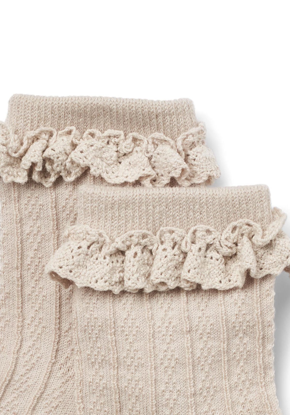 WHEAT Kurzsocken »2 pk Wool Lace Socks Nora«, (Packung, 2 Paar), mit Wolle