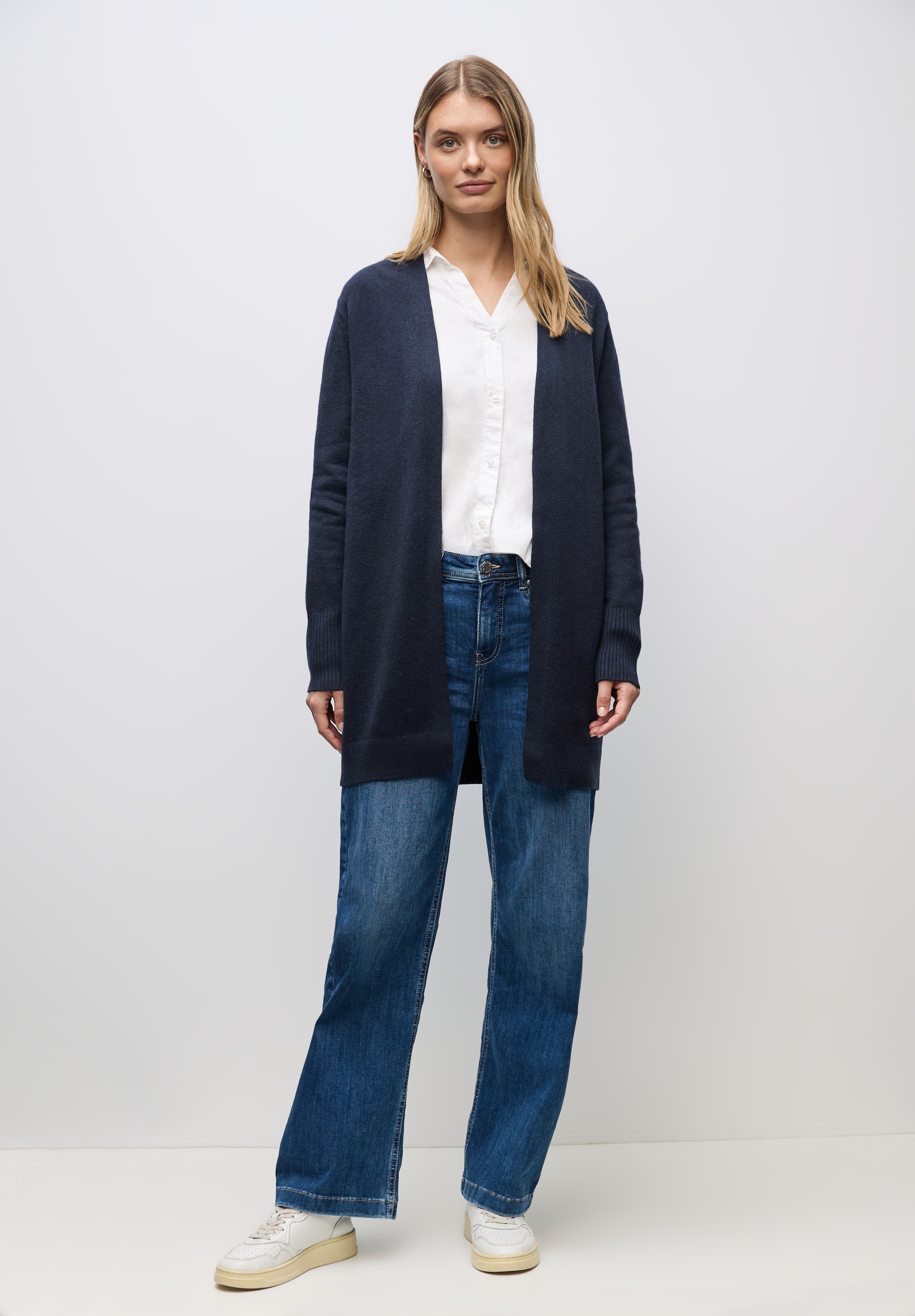STREET ONE Strickjacke, aus softem Materialmix