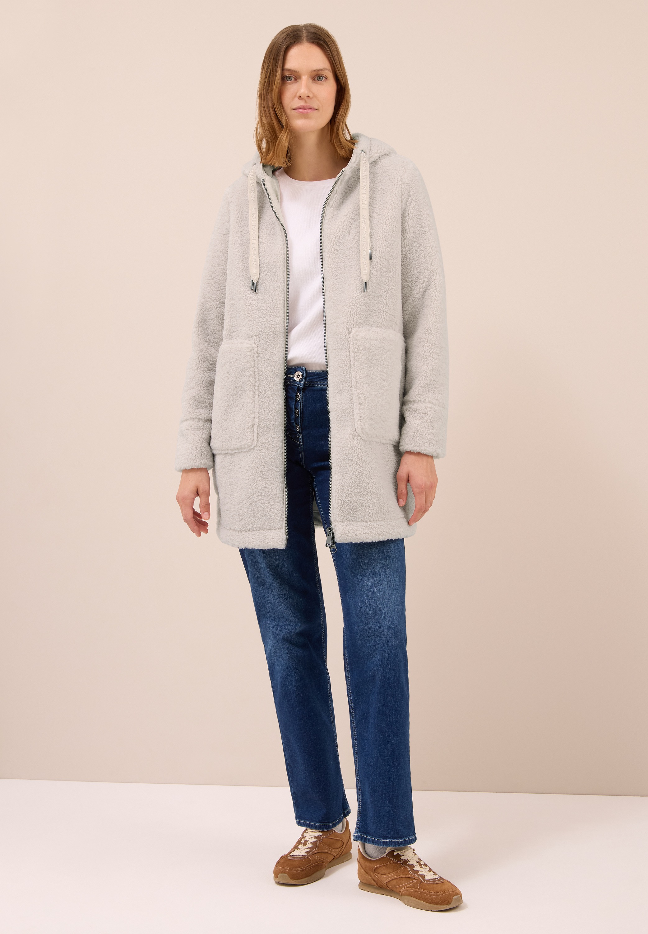 Thumbnail - Cecil Fellimitatmantel mit Teddy-Futter und Teddy-Kapuze