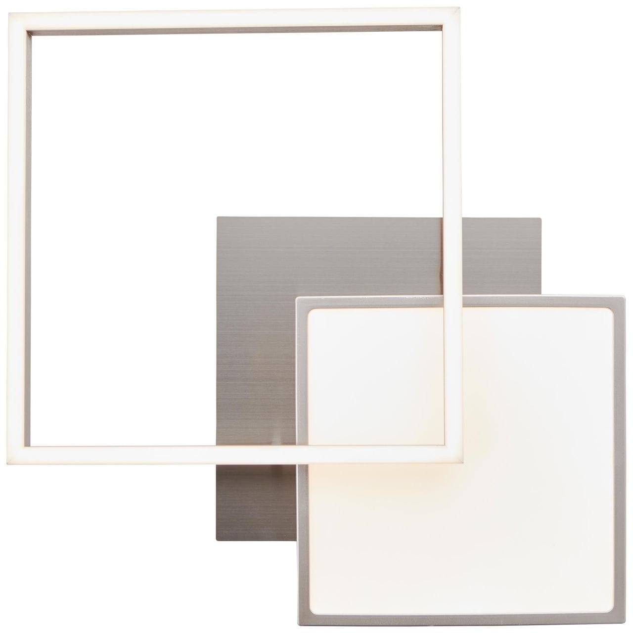 Brilliant Deckenleuchte »Zelia«, 1 flammig, LED Deckenlampe 41x41cm nickel eloxiert