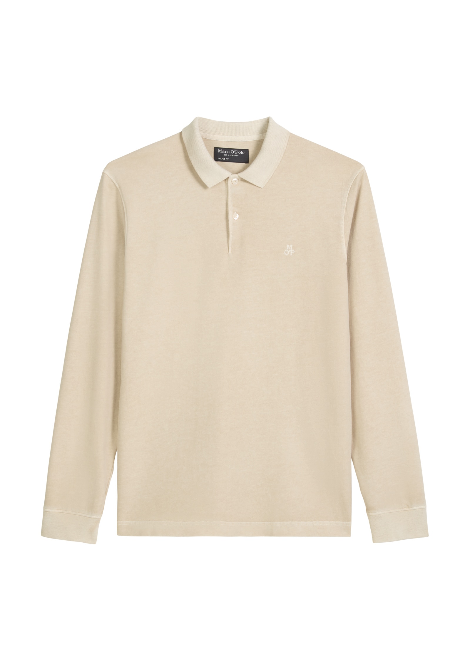 Marc O'Polo Langarm-Poloshirt »aus soft-touch Bio-Baumwoll-Jersey«