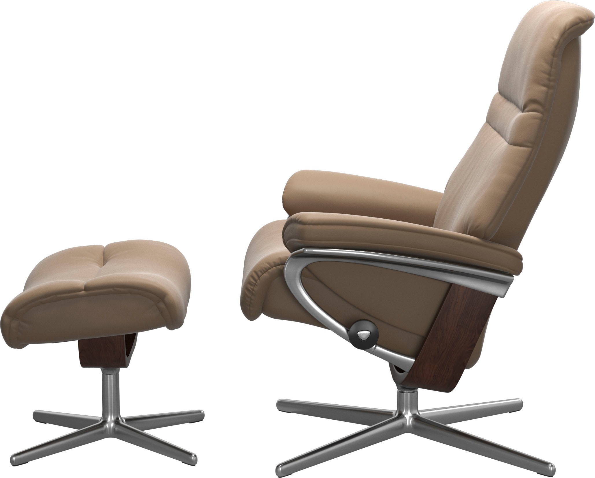 Stressless® Relaxsessel »Sunrise«, mit Cross Base, Größe S, M & L, Holzakzent Braun