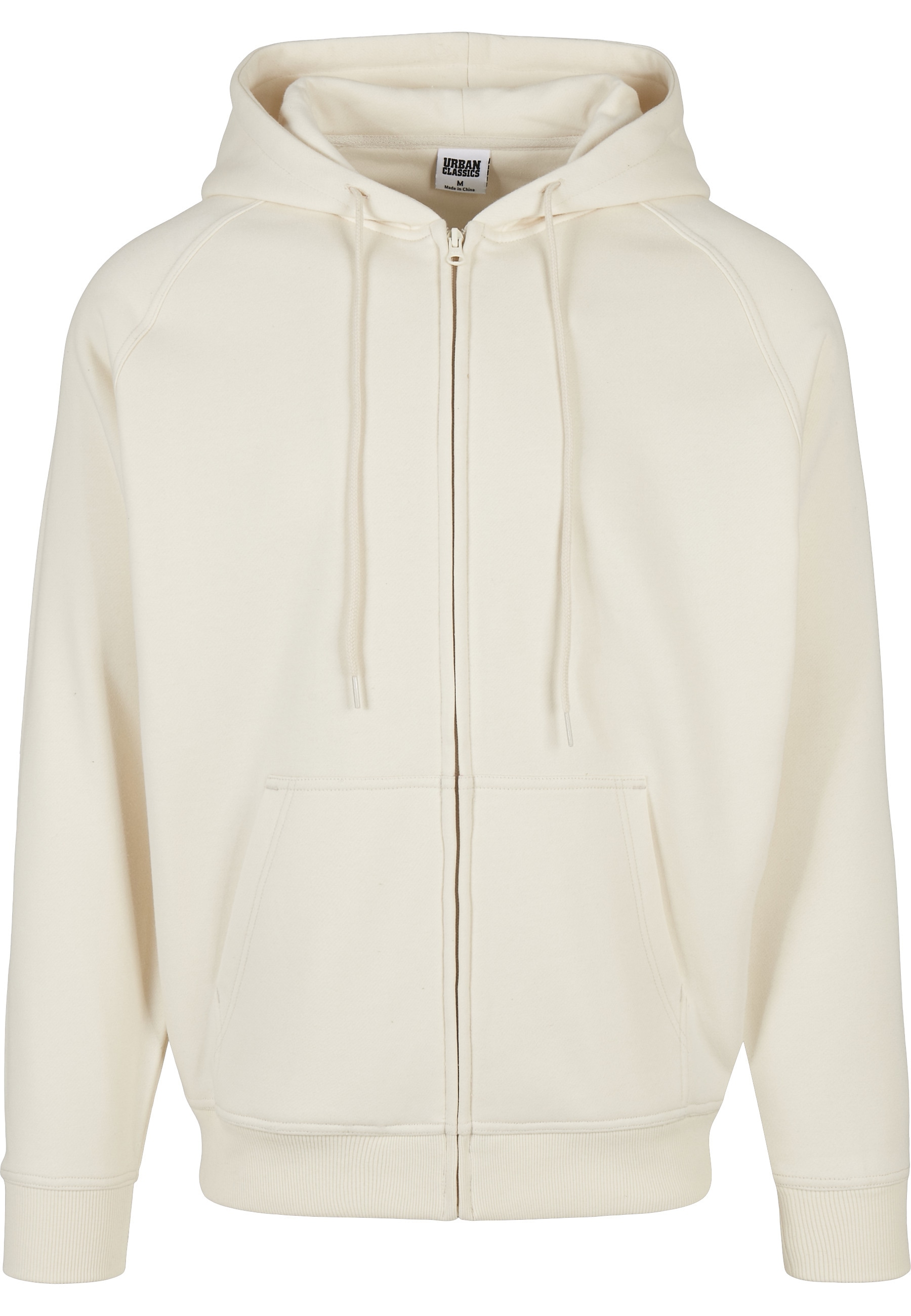 URBAN CLASSICS Kapuzenfleecejacke "Urban Classics Herren Zip Hoody" 1 Stk. tlg. mit Kapuze