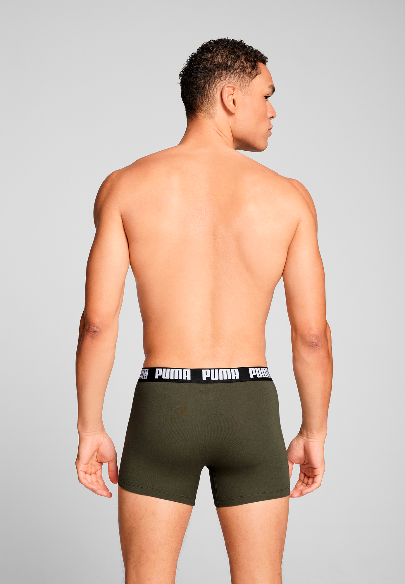 PUMA Boxershorts »PUMA MEN EVERYDAY BASIC BOXERS 2P«, (2er Pack), mit Logobund
