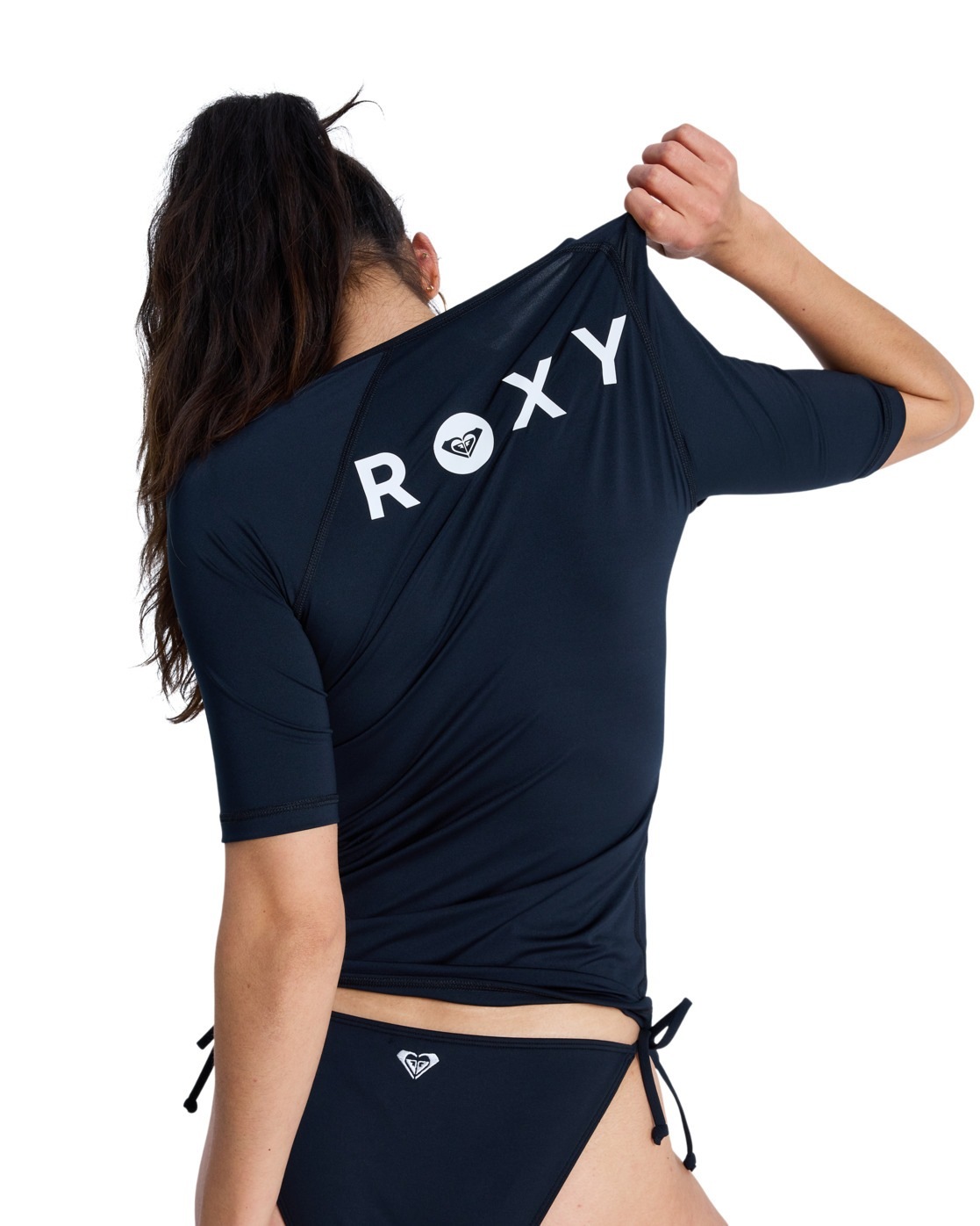 Rash Guard ROXY "Essentials", Damen, Gr. S, anthrazit, Obermaterial: 84% Microfaser, 16% Elasthan;, Shirts