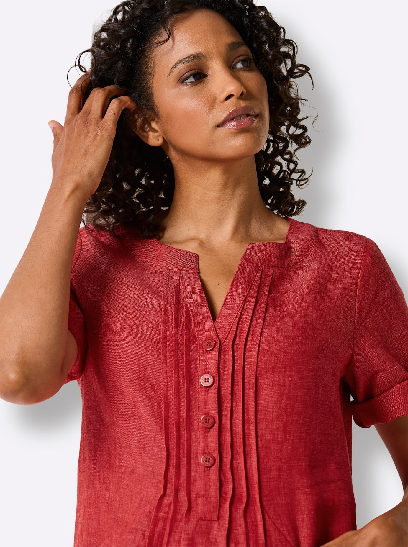 CREATION L PREMIUM Sommerkleid »Leinen-Kleid« Eingrifftaschen