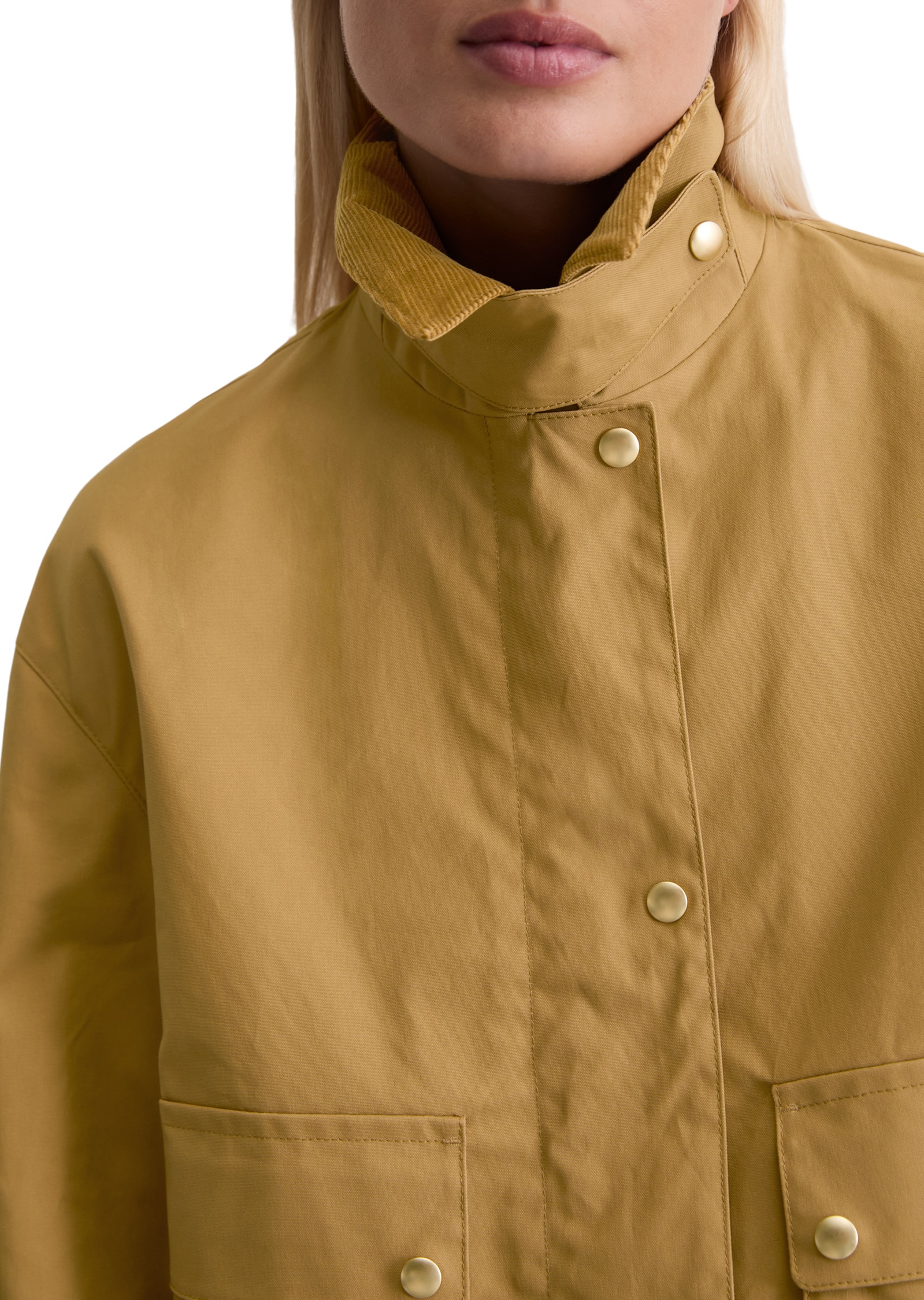 Marc O'Polo Outdoorjacke »aus Waxed-Cotton«, ohne Kapuze