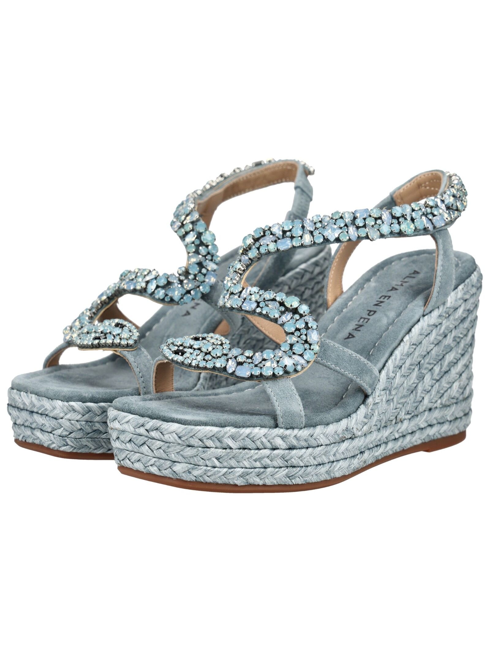 Alma en Pena Keilsandalette »ALMA EN PENA Sandalen Veloursleder/Textil«