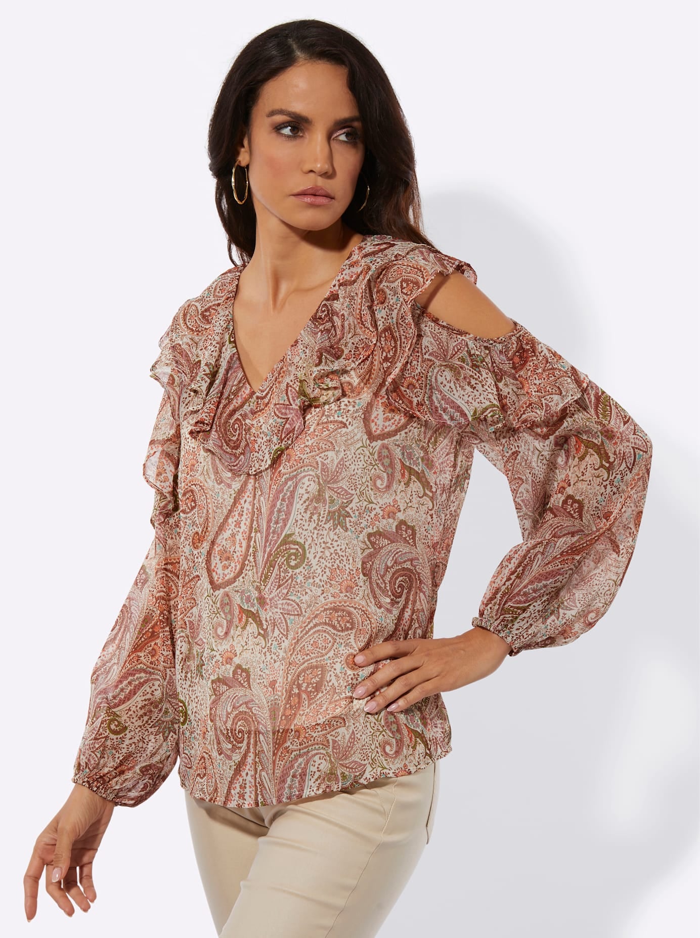 creation L Chiffonbluse