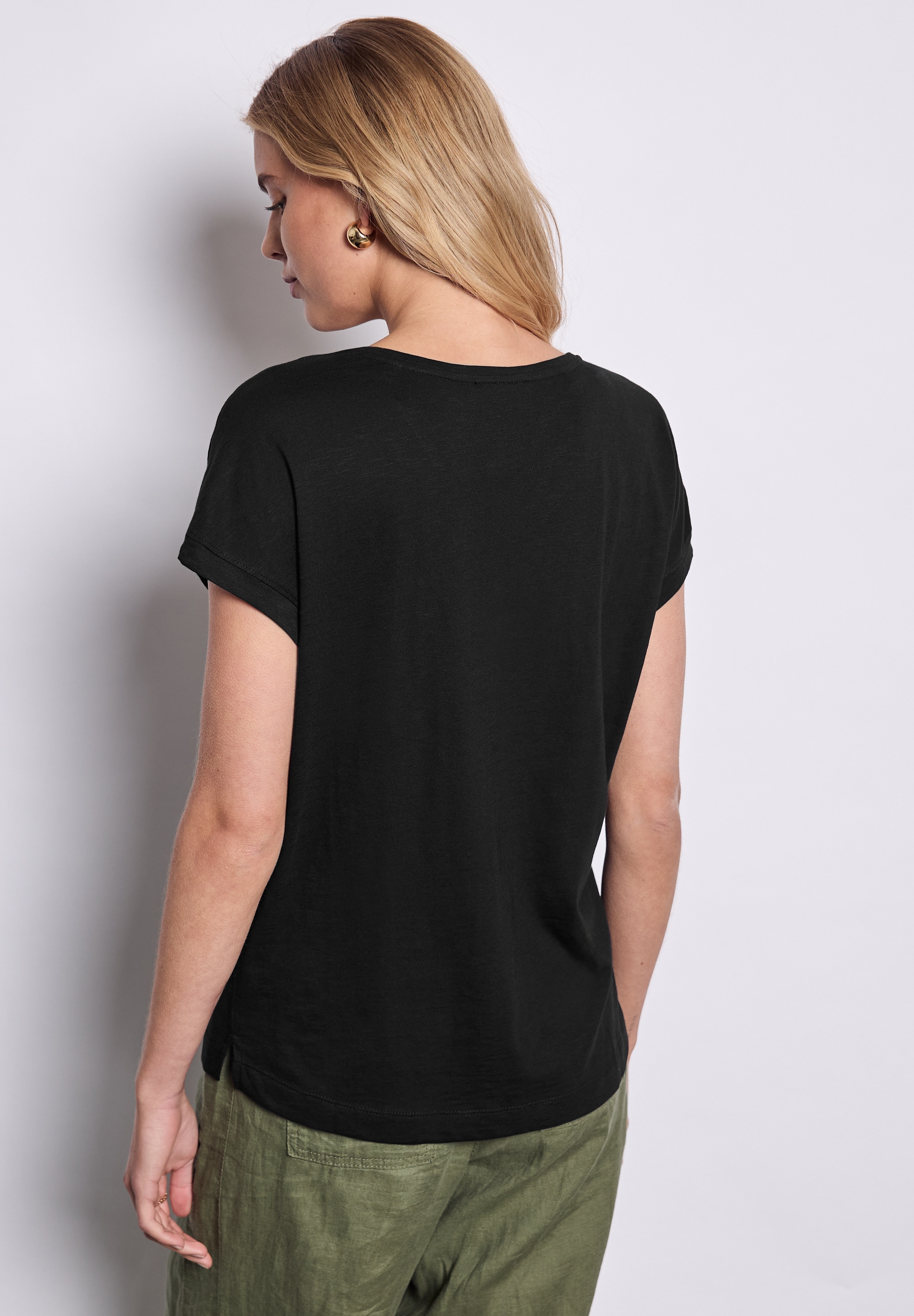 STREET ONE STUDIO T-Shirt, mit V-Ausschnitt