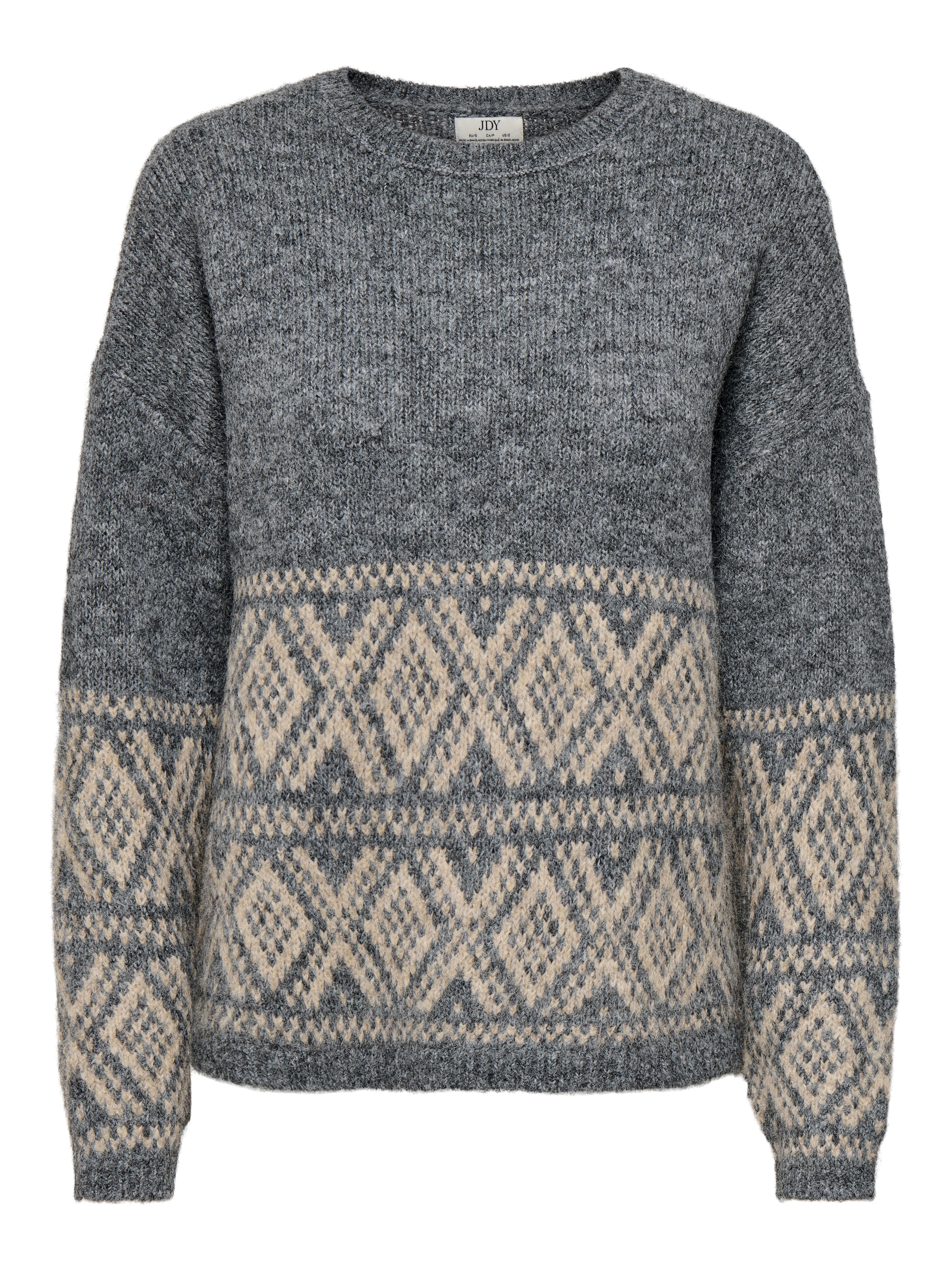 JDY Strickpullover »JDYDINA L/S ON FAROE ISLAND PULLOVE KNT« Materialmix