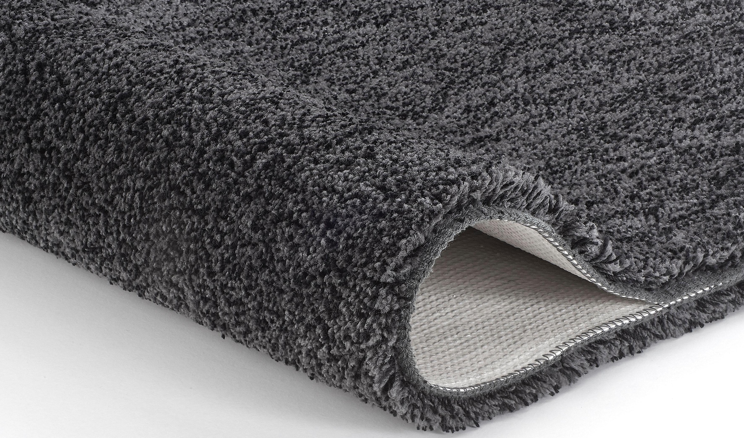Kleine Wolke Badematte »Seattle«, rutschhemmend beschichtet, fußbodenheizungsgeeignet, Badteppich, Uni Farben mit Melange Effekt, besonders weich, waschbar