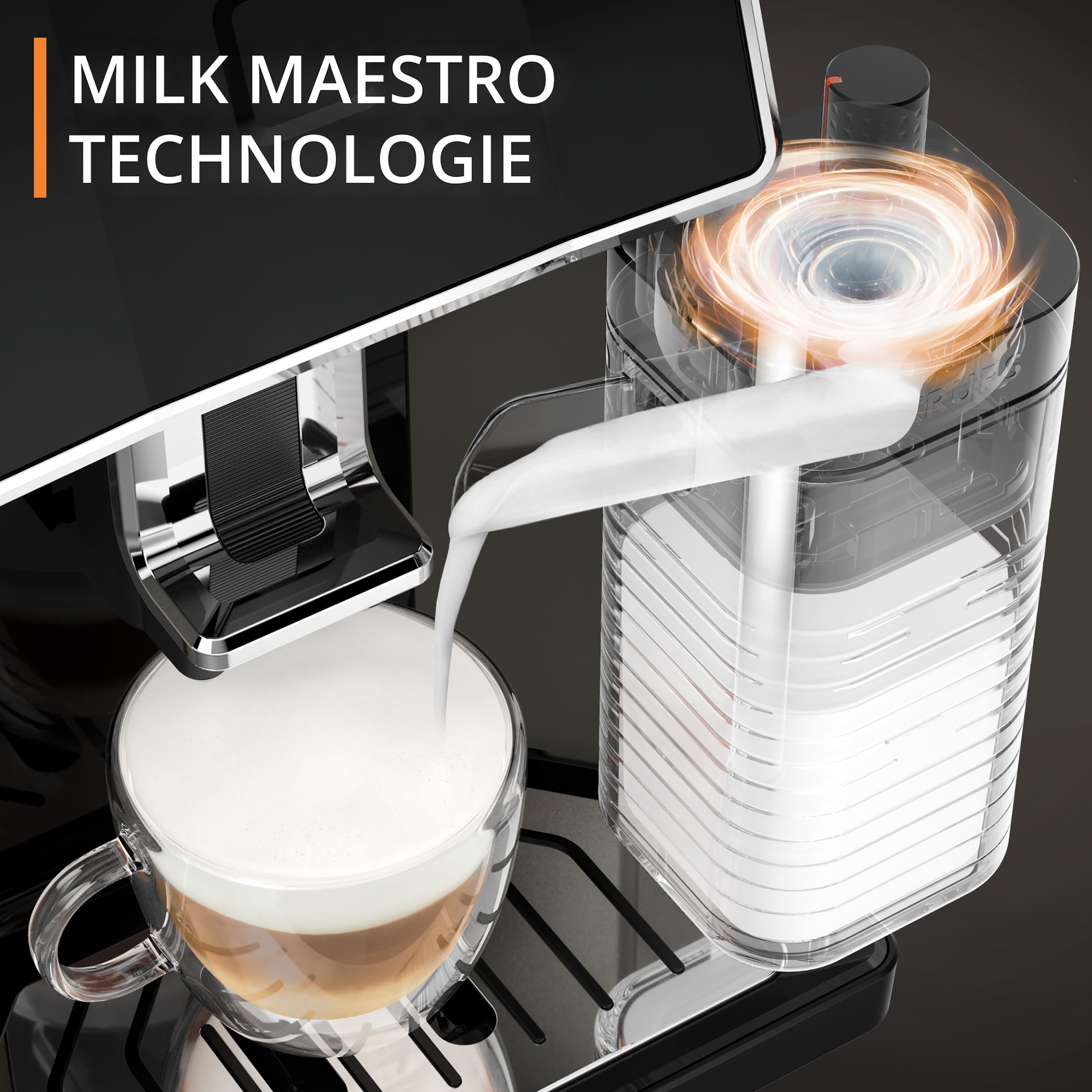 Krups Kaffeevollautomat »EA9128D Sensation Milk«, 6 Kaffee- und Milchspezialitäten, aut. Reinigung, Metall-Brühgruppe
