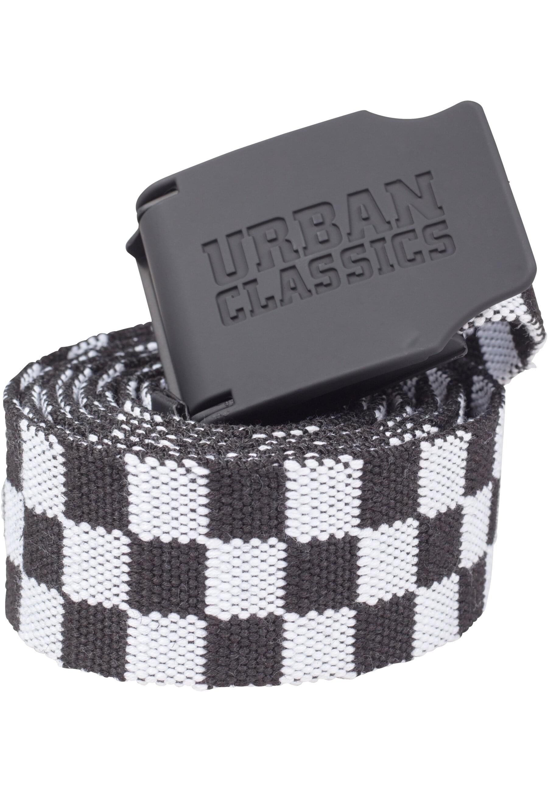 URBAN CLASSICS Hüftgürtel »Urban Classics Unisex UC Canvas Belt Checkerboard 150cm«