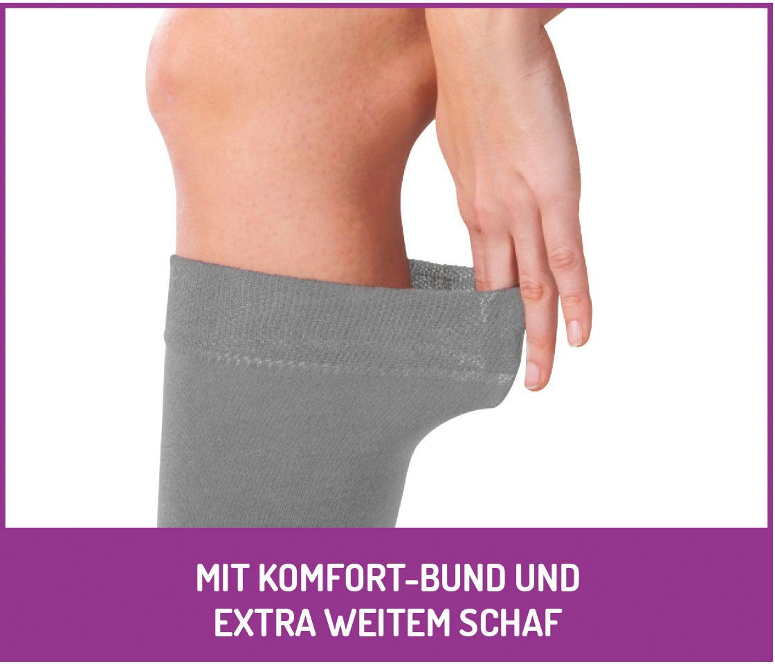 FußGut Unisex-Kniestrümpfe Venenfreund 2 Paar