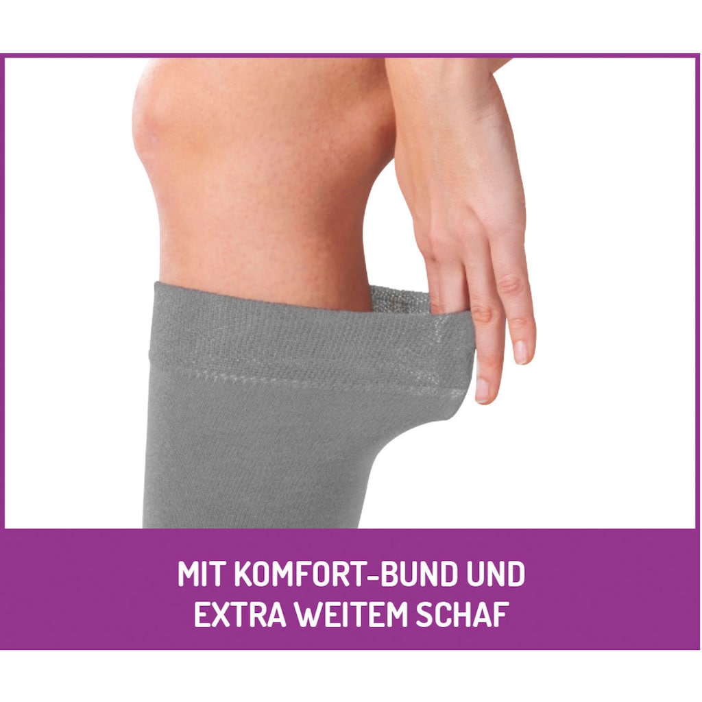 Fußgut Diabetikersocken »Venenfreund Kniestrümpfe«, (2 Paar)