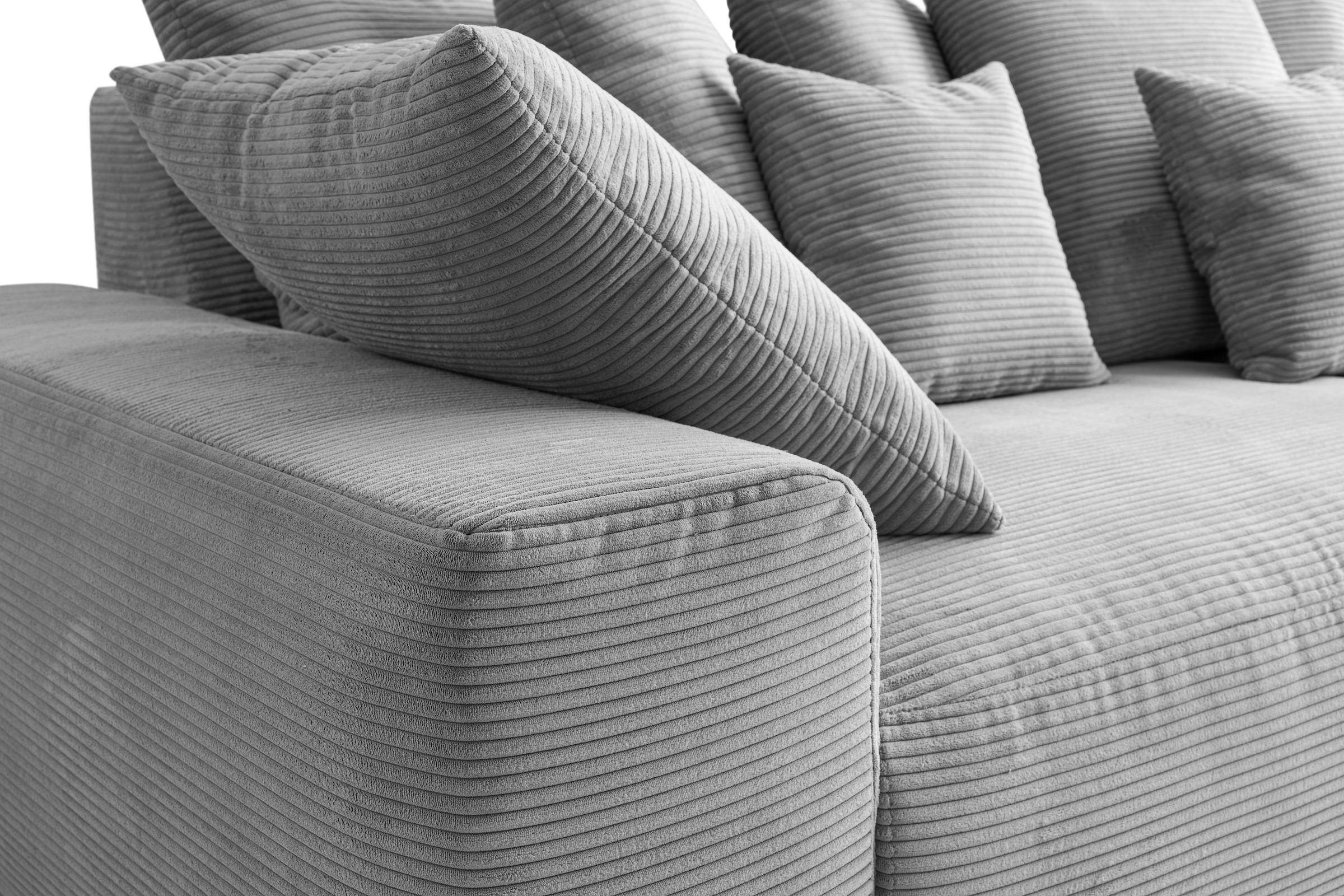 WERK2 Big-Sofa »Maxi B, Mega Sofa mit viel Platz, Breite 290 cm, pflegeleichte Bezüge« Maximaler Kuschelkomfort: XXL-Sofa mit 78 cm Sitztiefe & 12 Kissen