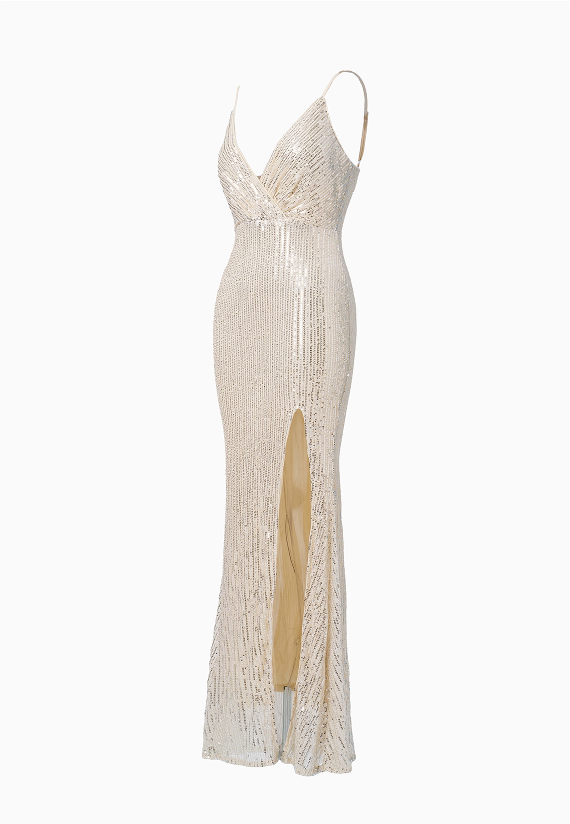 Moda Minx Jerseykleid »MEGAN«, im schimmernden Design mit Beinschlitz